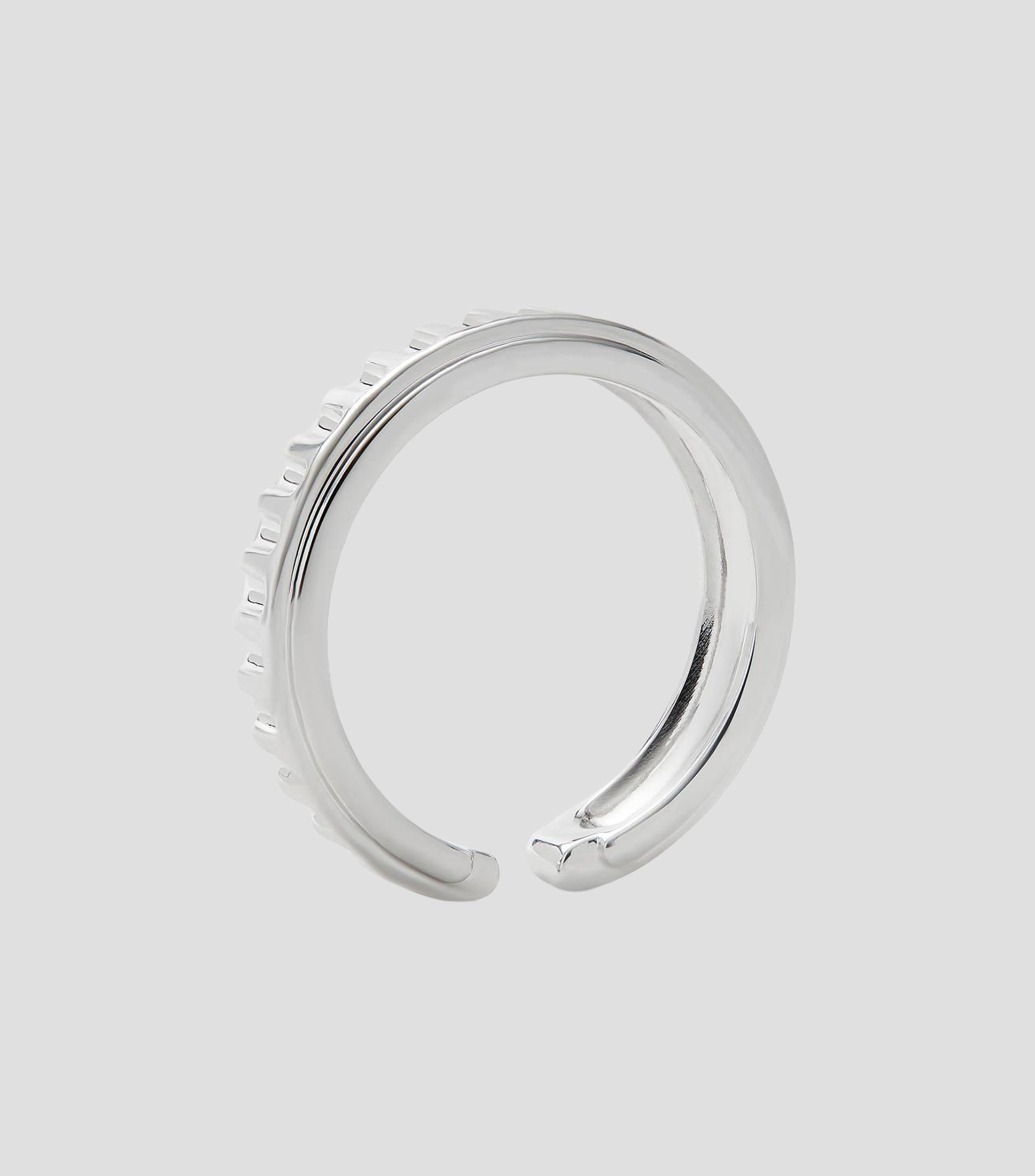 Anillo solitario en plata .925 con diamante Mujer