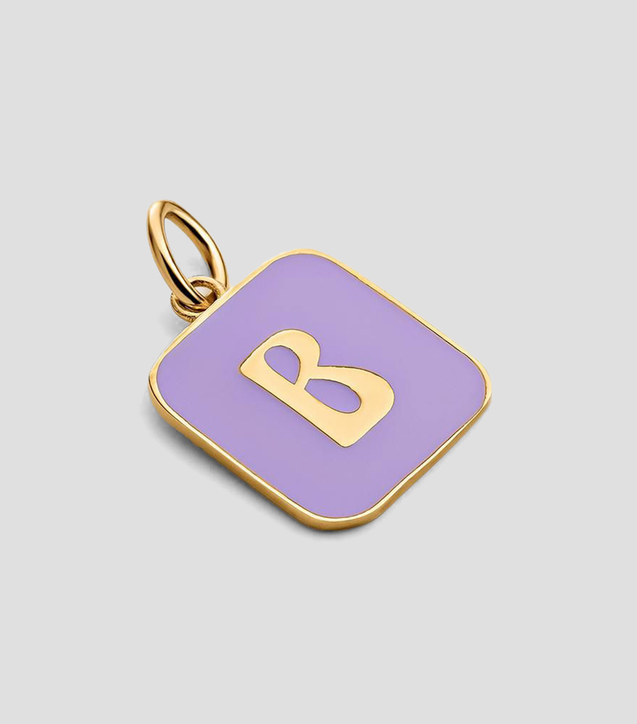 Dije inicial B en plata .925 Vibes Mujer