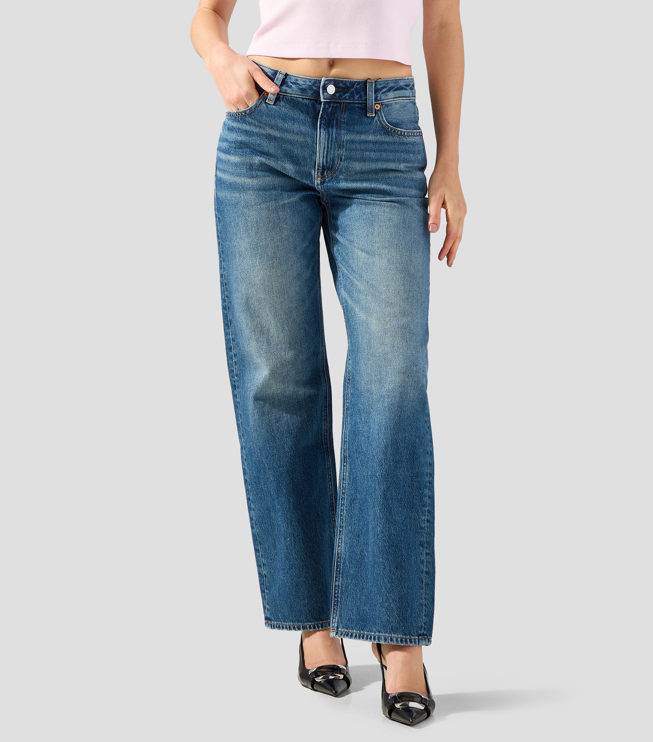 Jeans Signature 90's straight Mujer