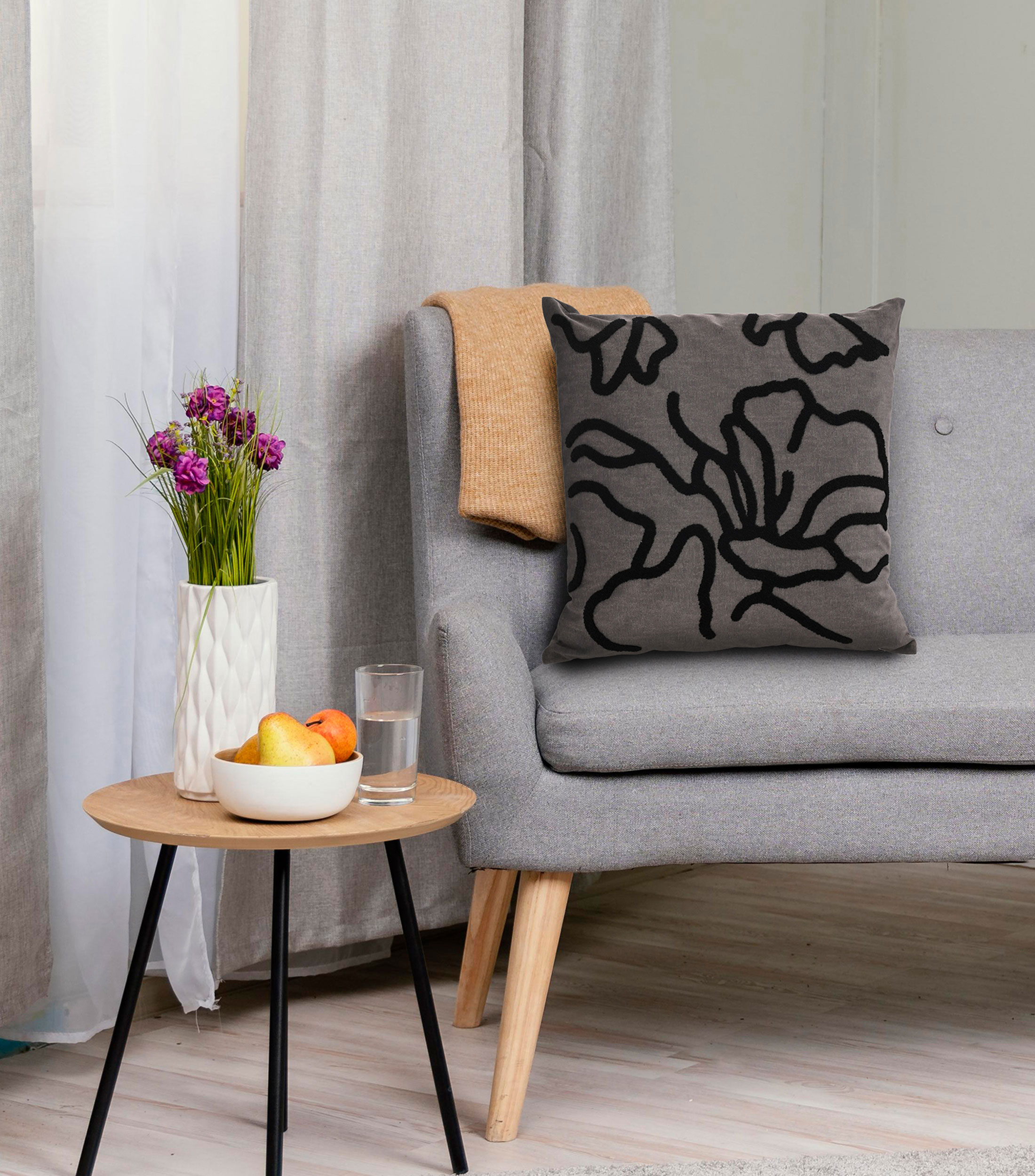 Cojín decorativo Gris