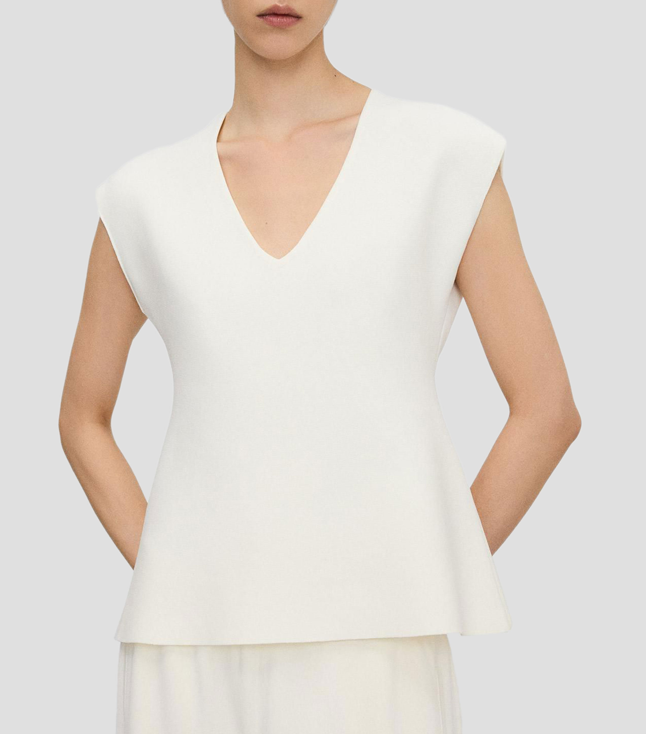 Blusa lisa manga corta Mujer