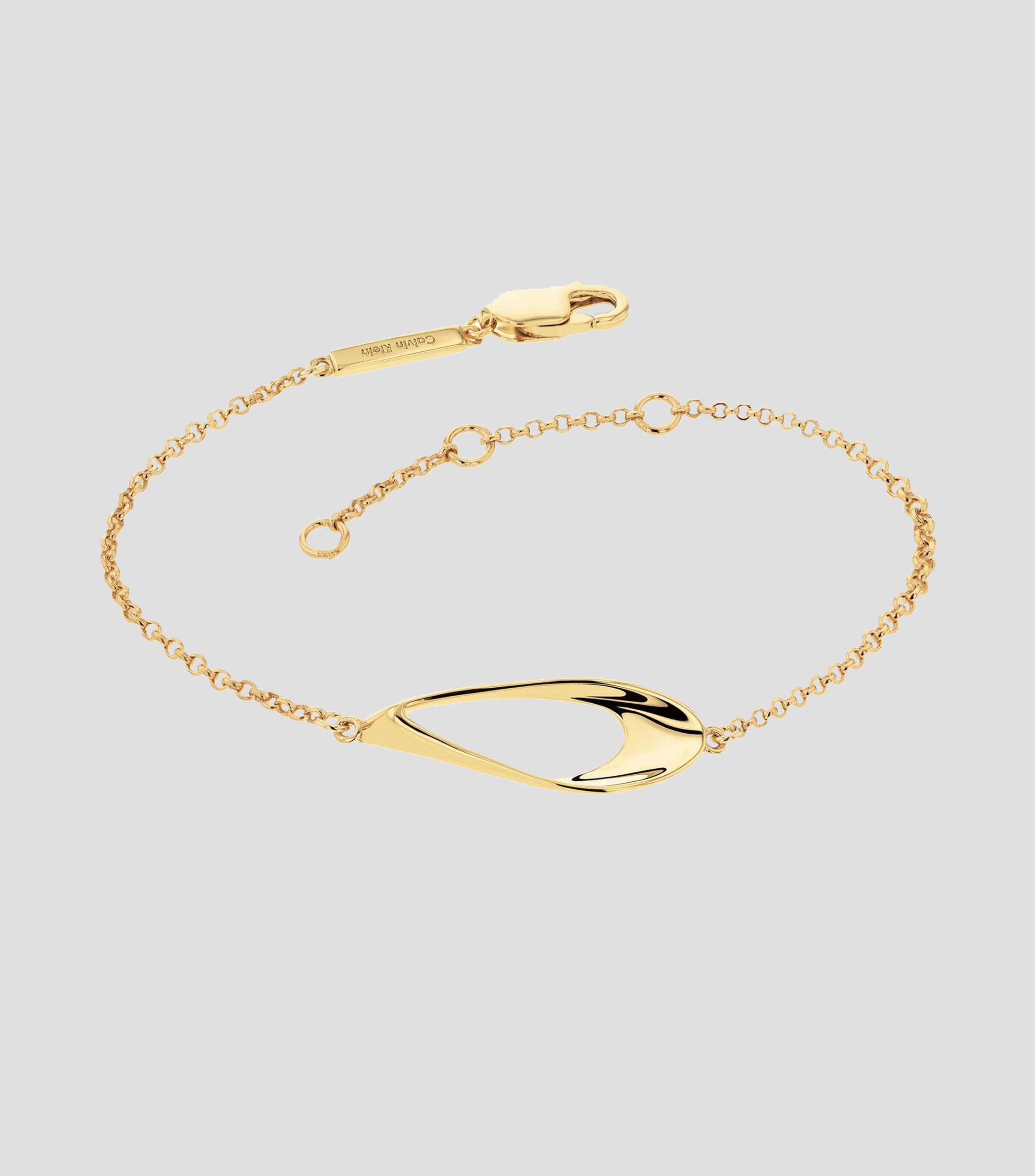 Pulsera en plata Sculpted Triangle Mujer