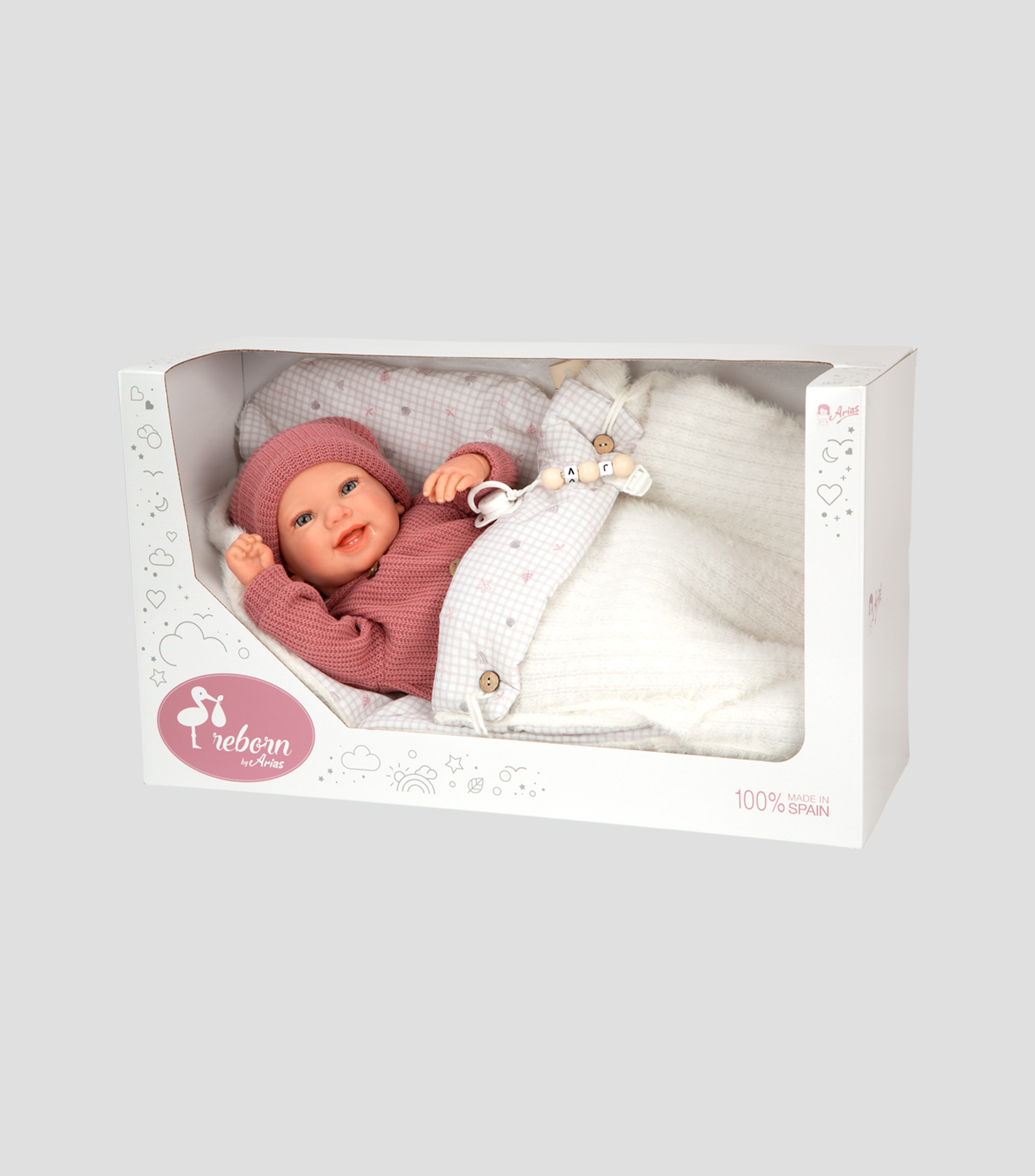 Muñeca Reborn Angélica con saco de dormir 45 cm