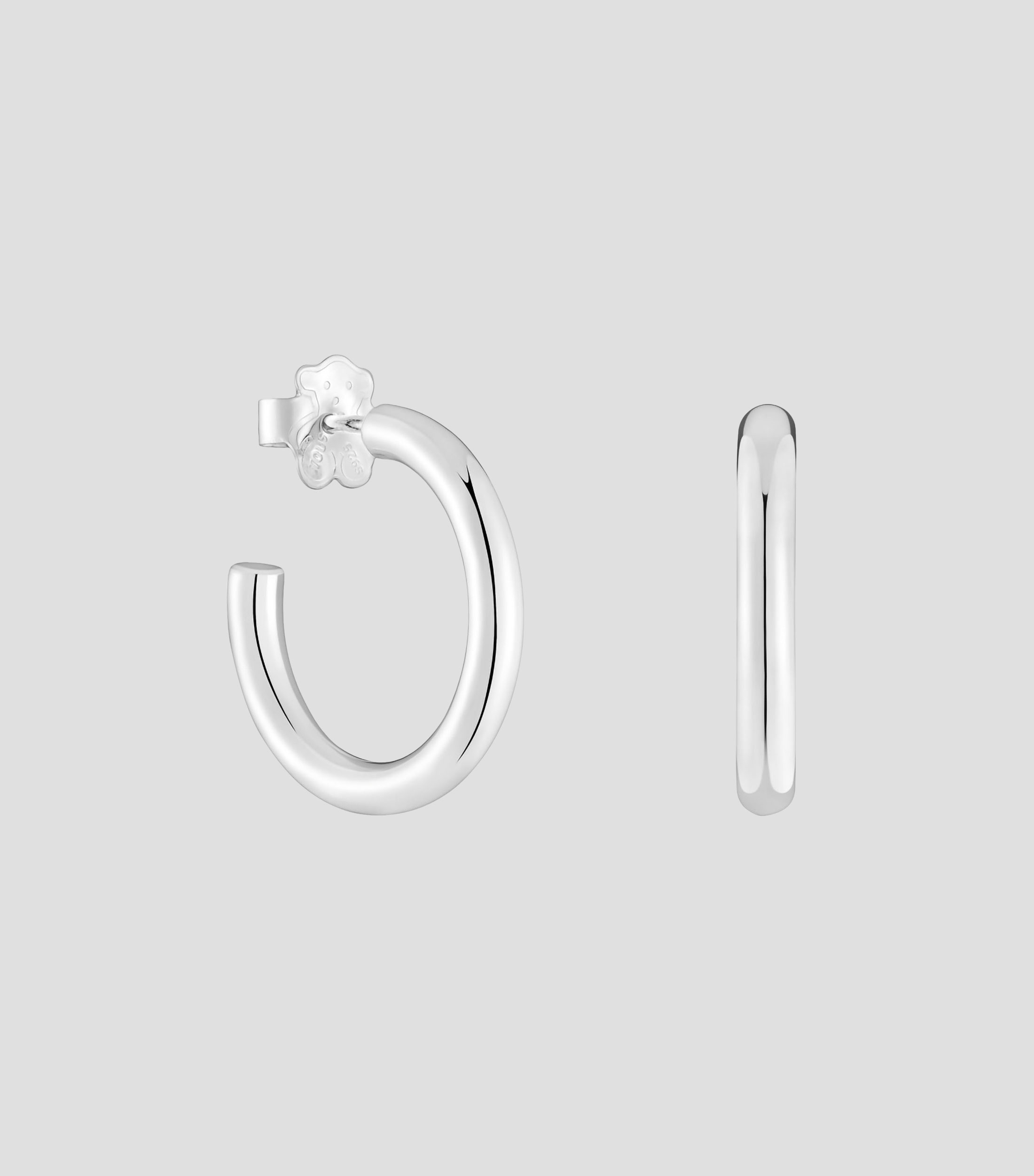 Aretes en plata .925 en aro Mujer