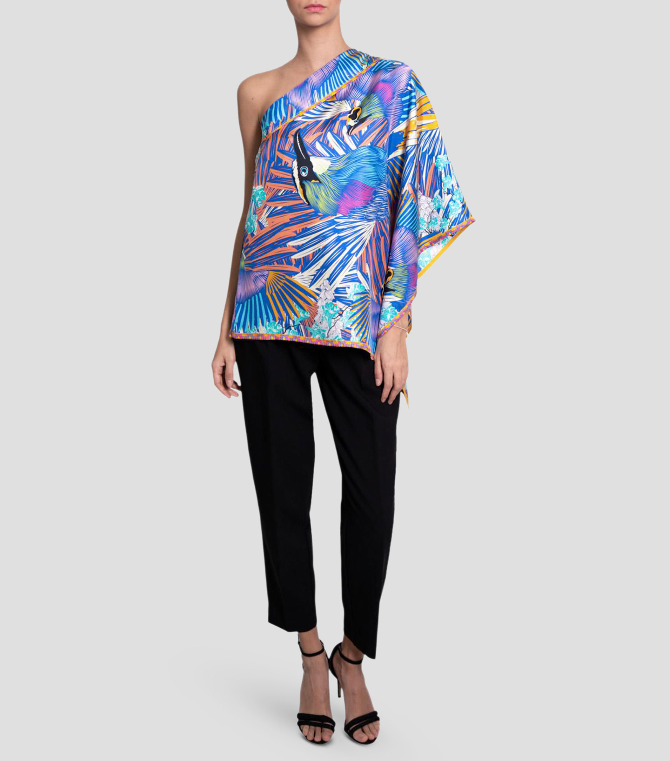 Poncho estampado Mujer