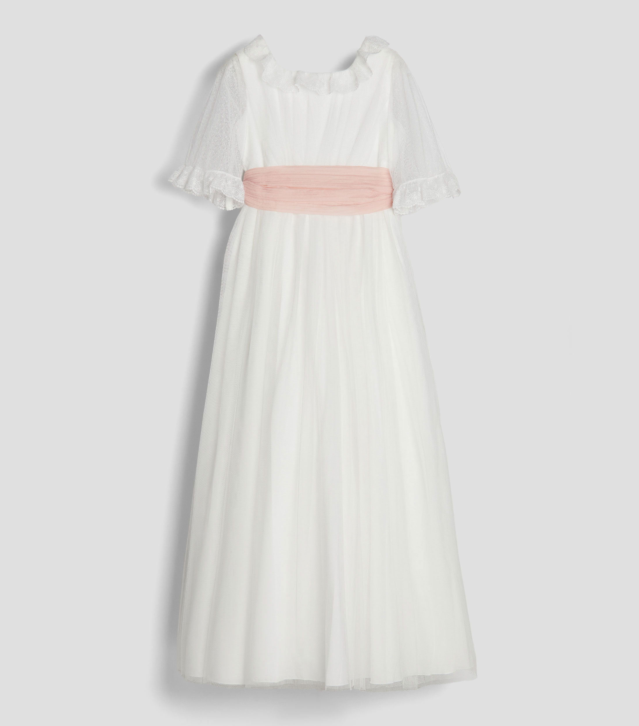 Vestido de primera comunion con manga corta Nina