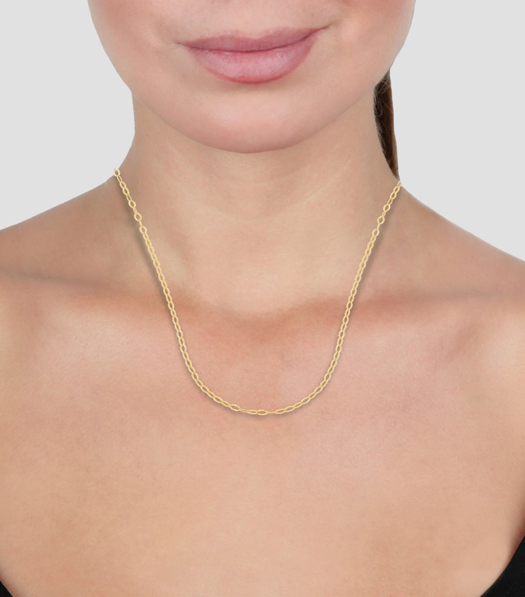 Cadena en oro amarillo 14 kilates Mujer