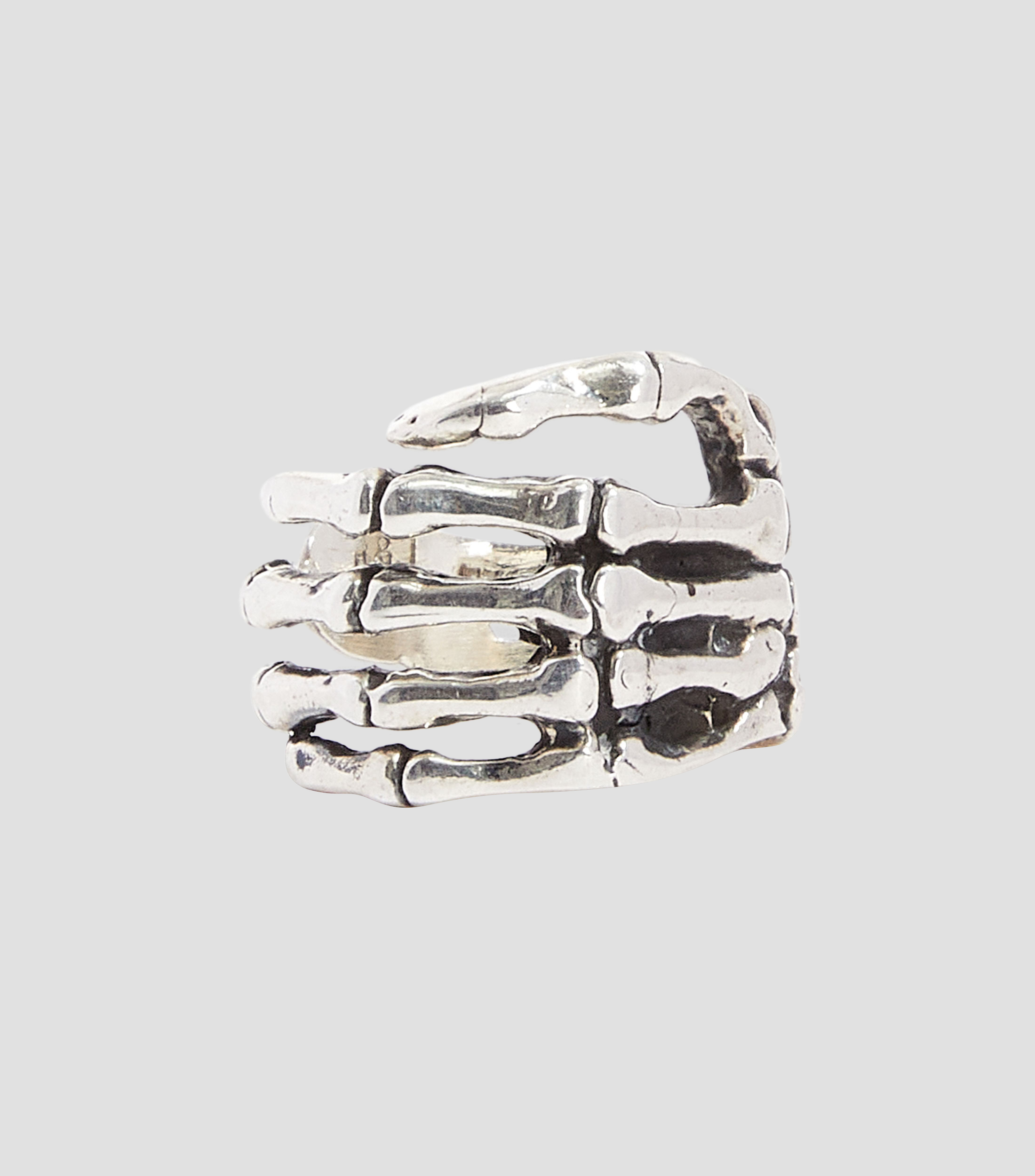 Anillo en plata .925 Skull Hand Hombre