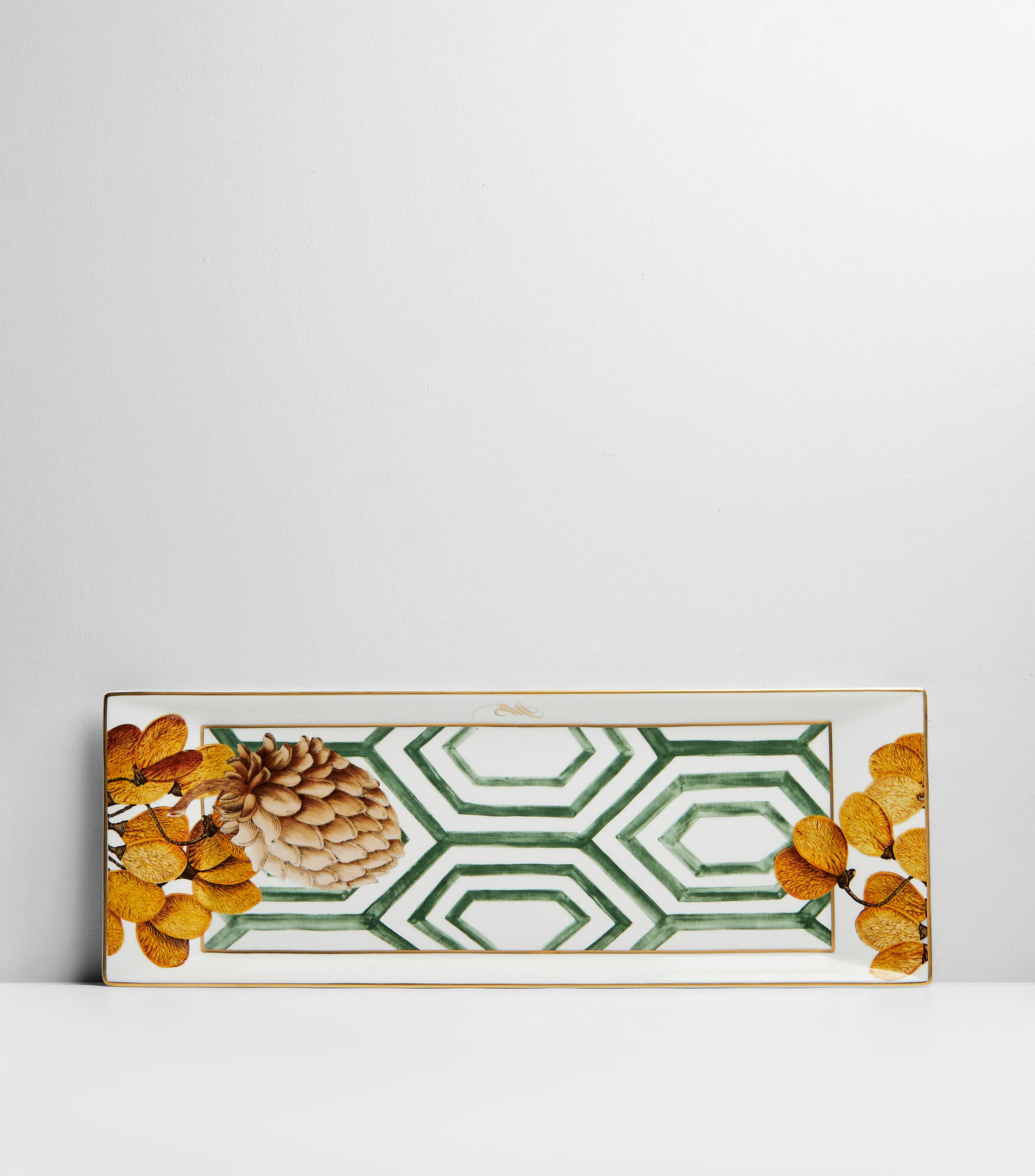 Bandeja decorativa Amazon en porcelana esmaltada