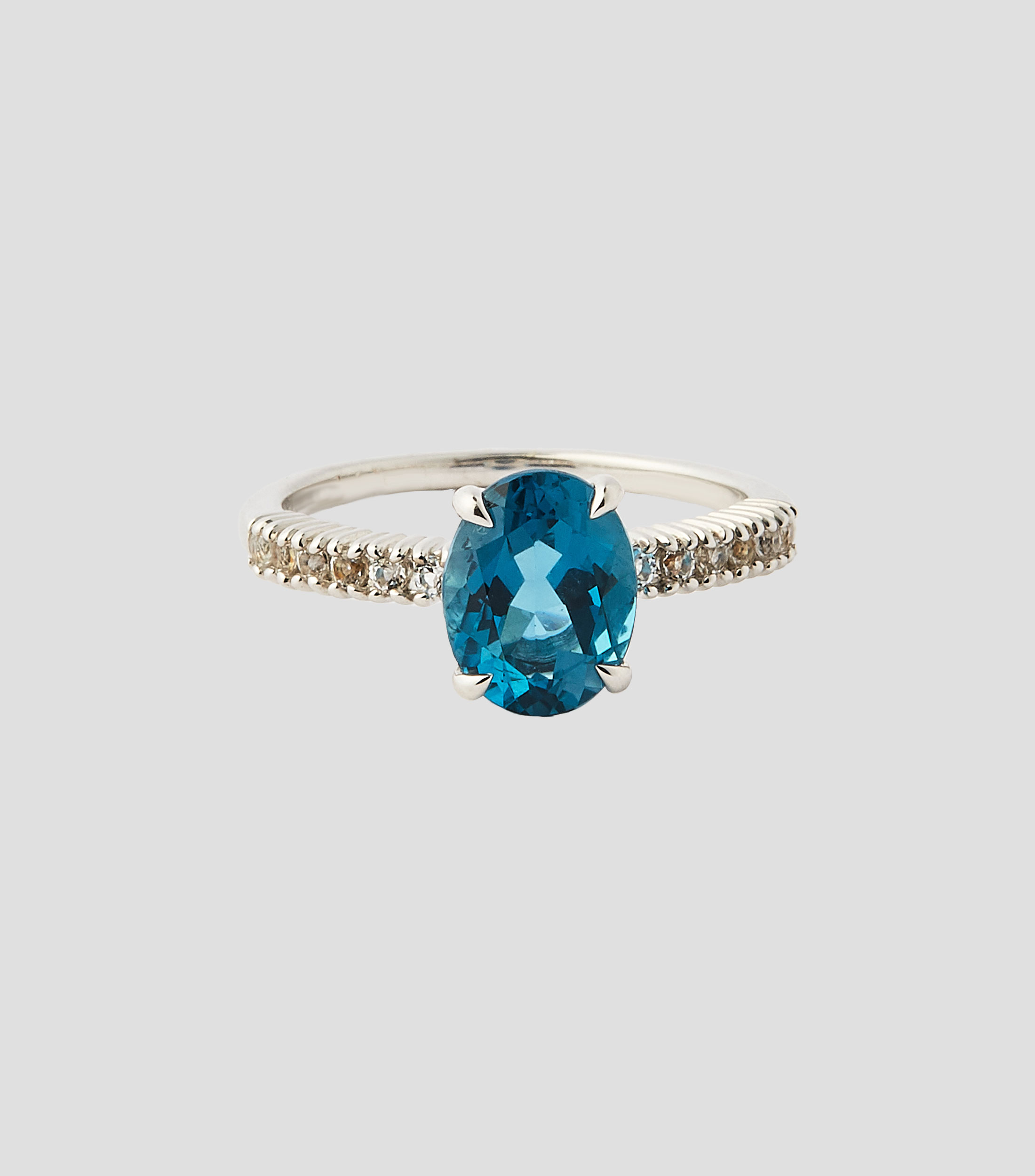 Anillo Elua en plata Mujer