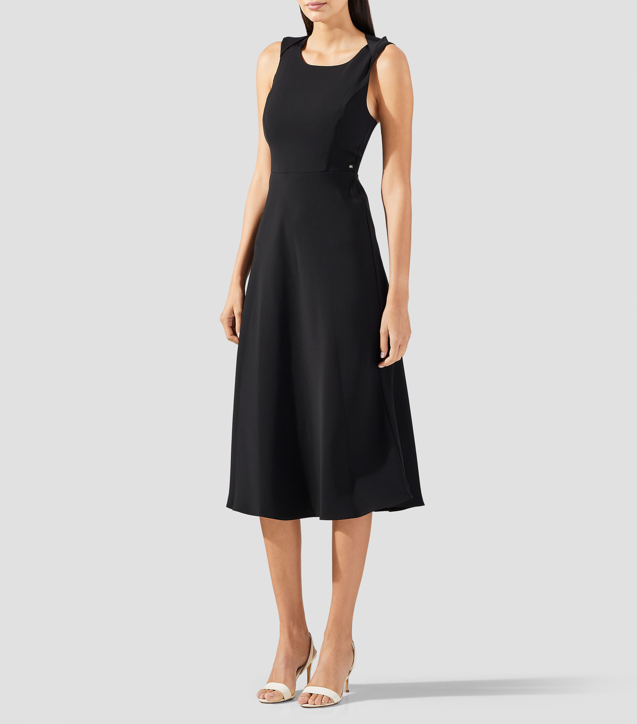 Vestido largo liso Mujer