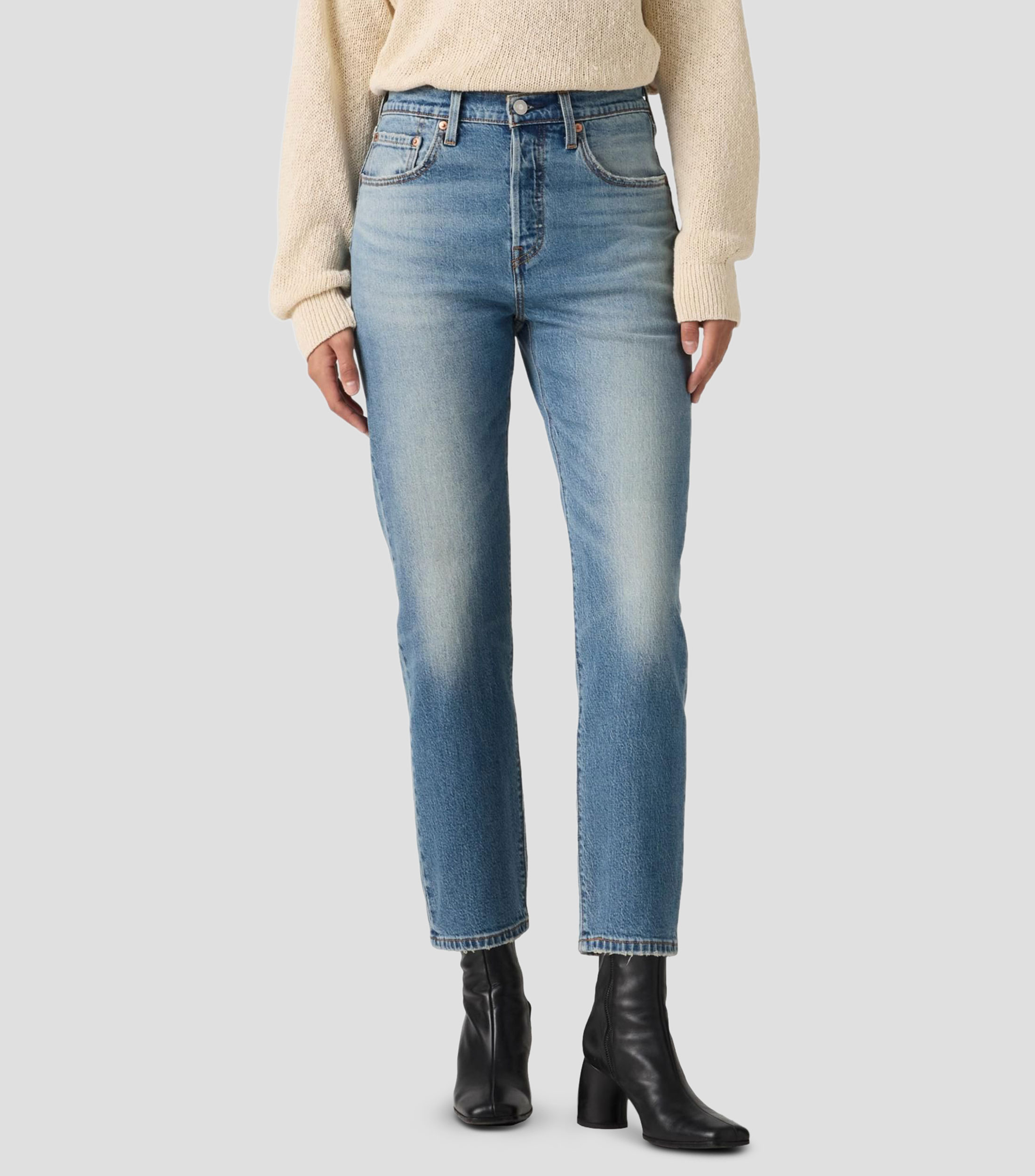 Jeans Regular liso Mujer