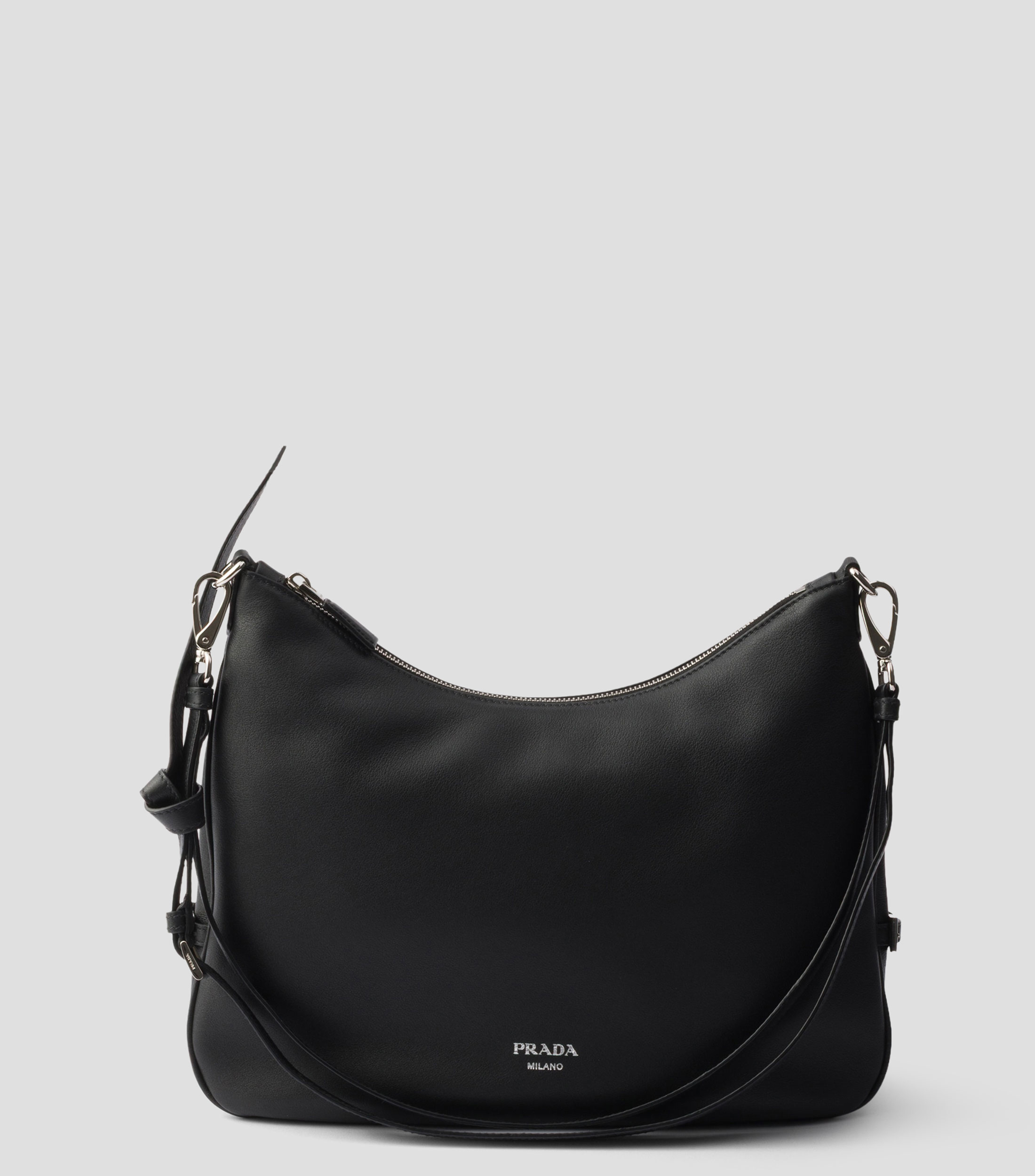 Bolsa hobo en piel Fold Grande Sólido Mujer