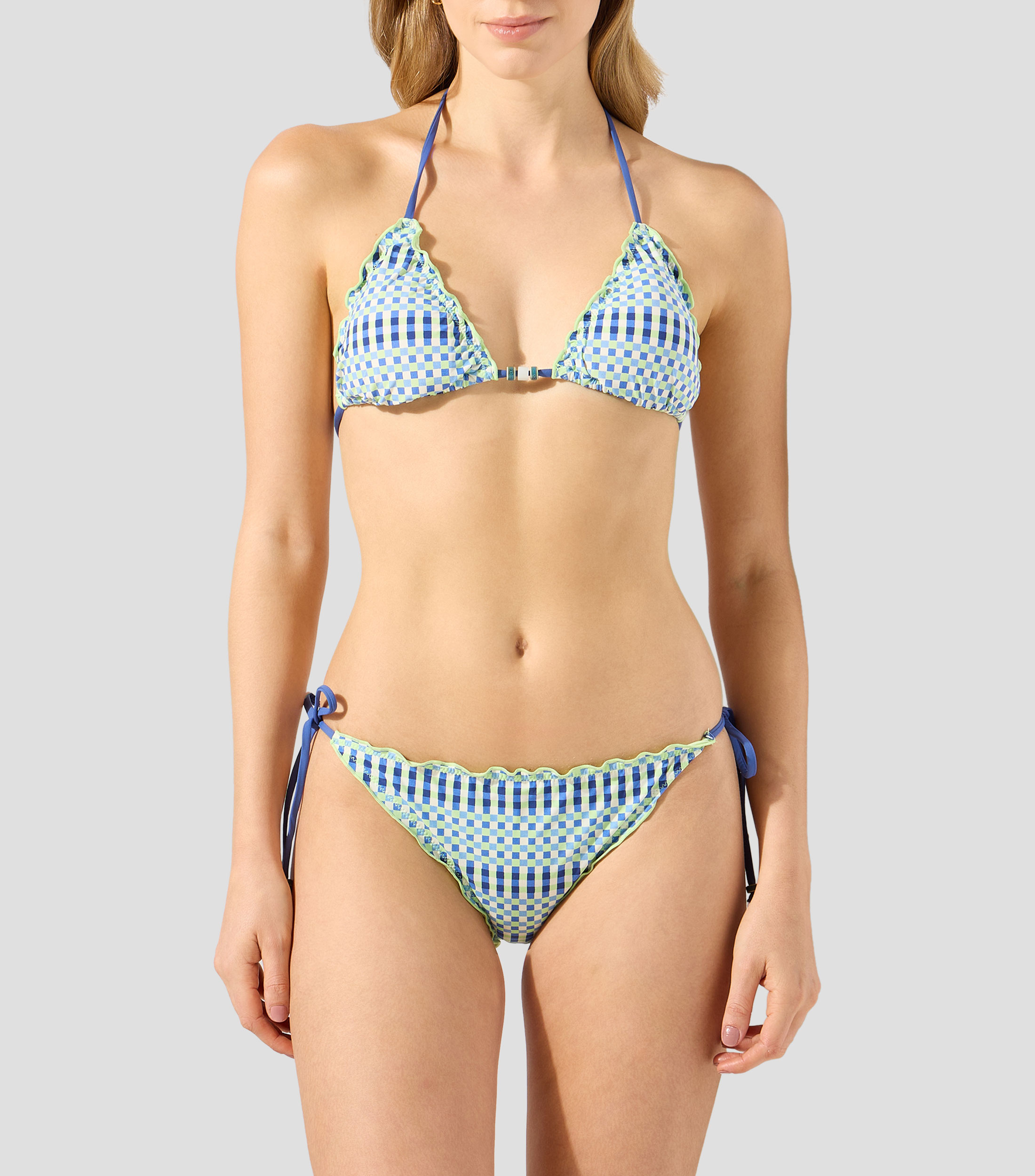 Bikini bottom a cuadros Mujer