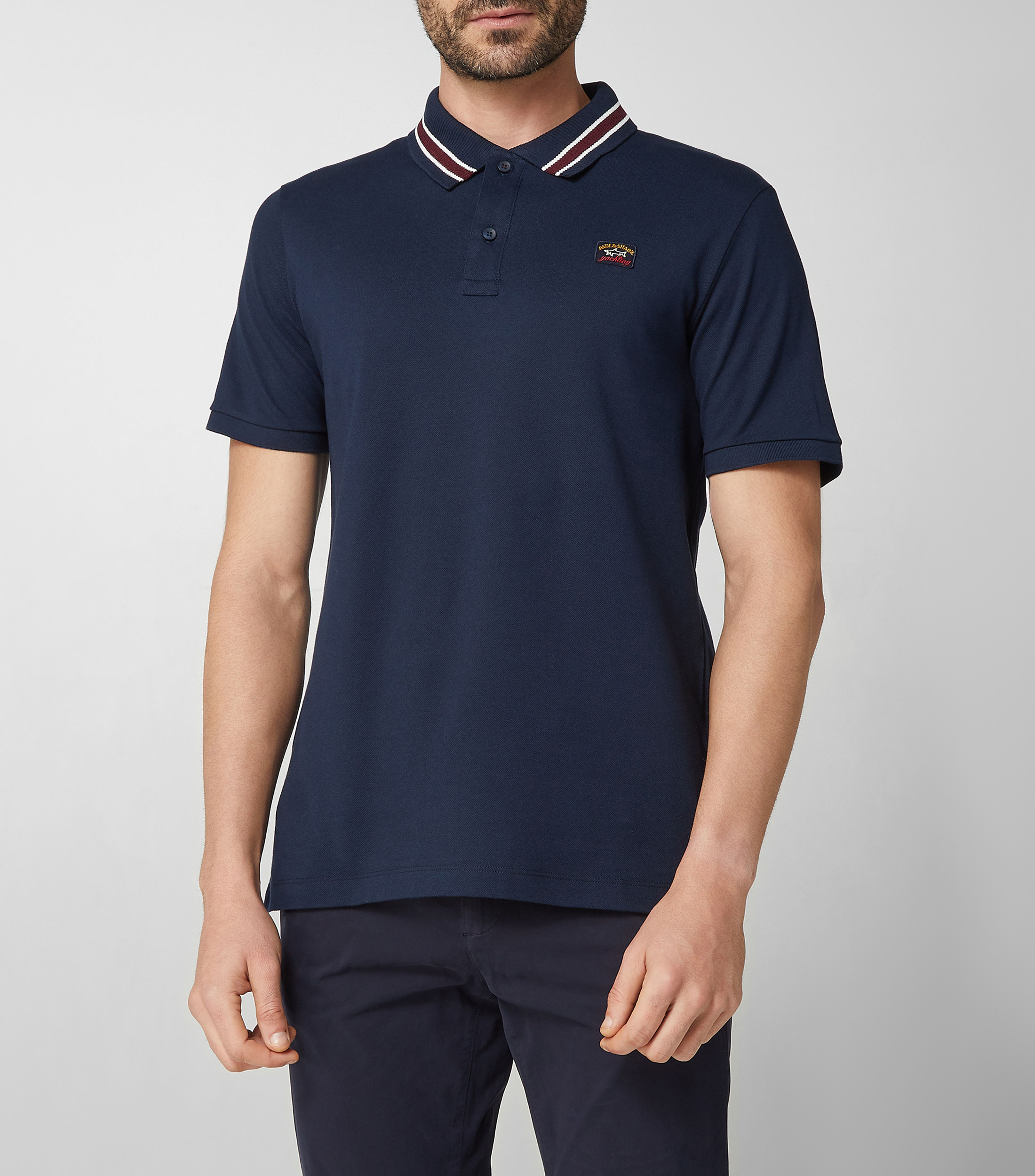 Paul Shark Playera tipo polo manga corta con bordado Hombre El