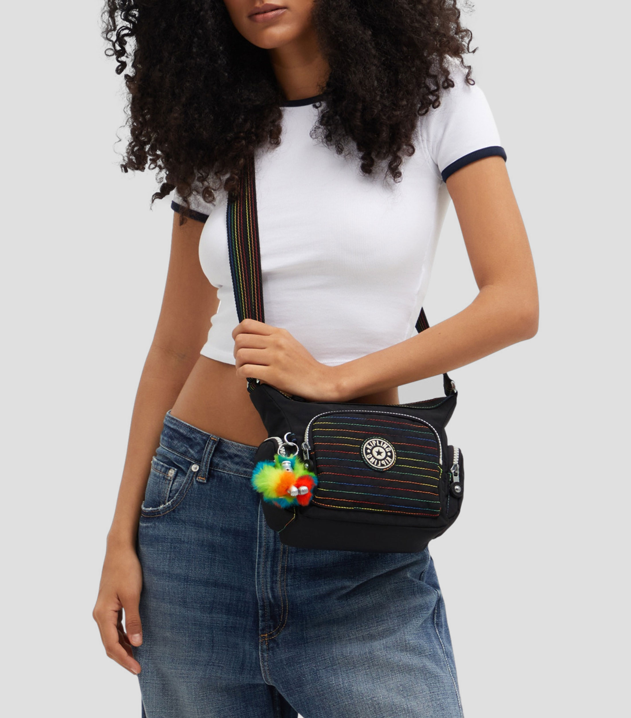 Bolsa crossbody negra Gabbie Mini lisa Niña