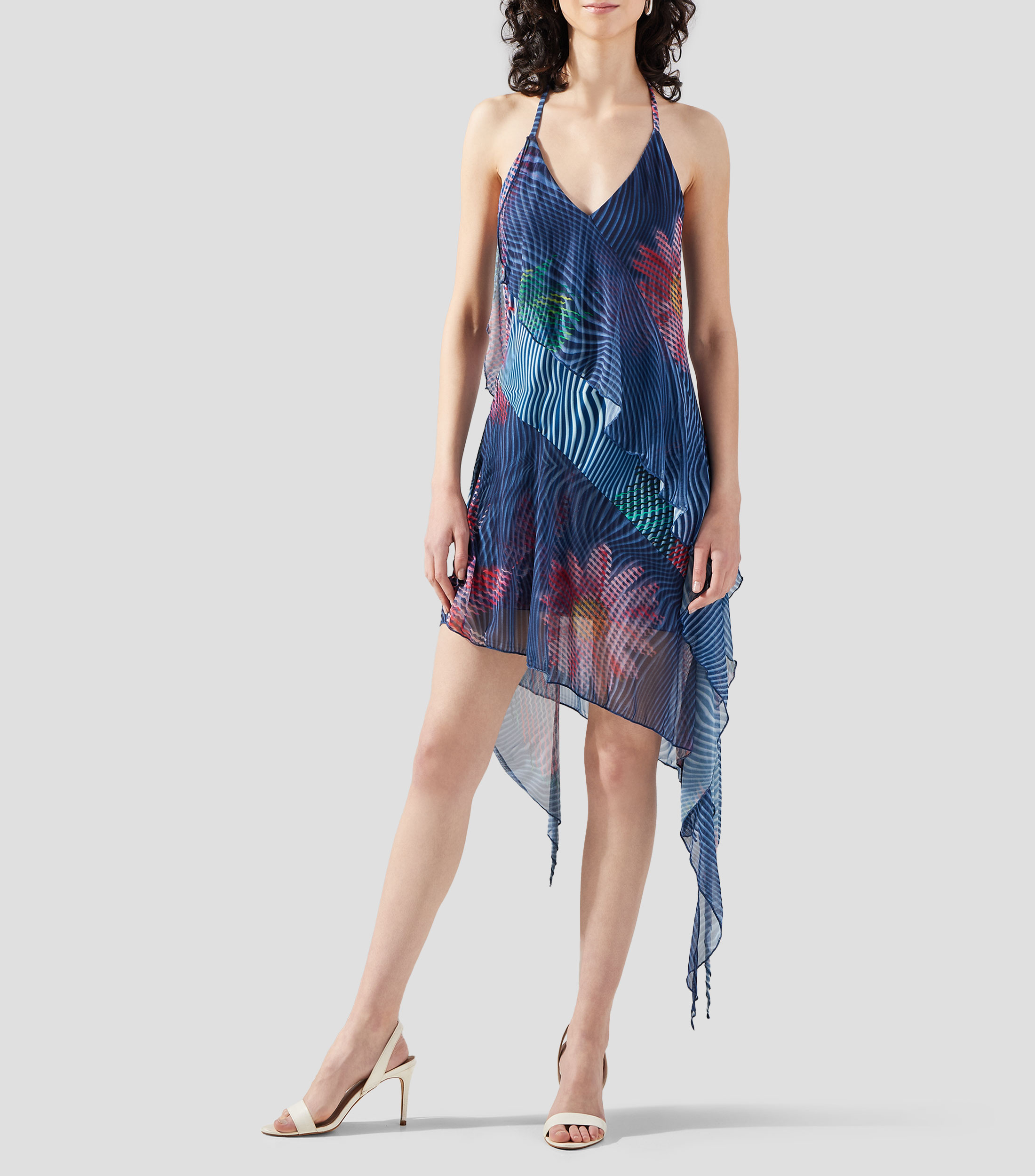 Vestido corto estampado Nora Mujer