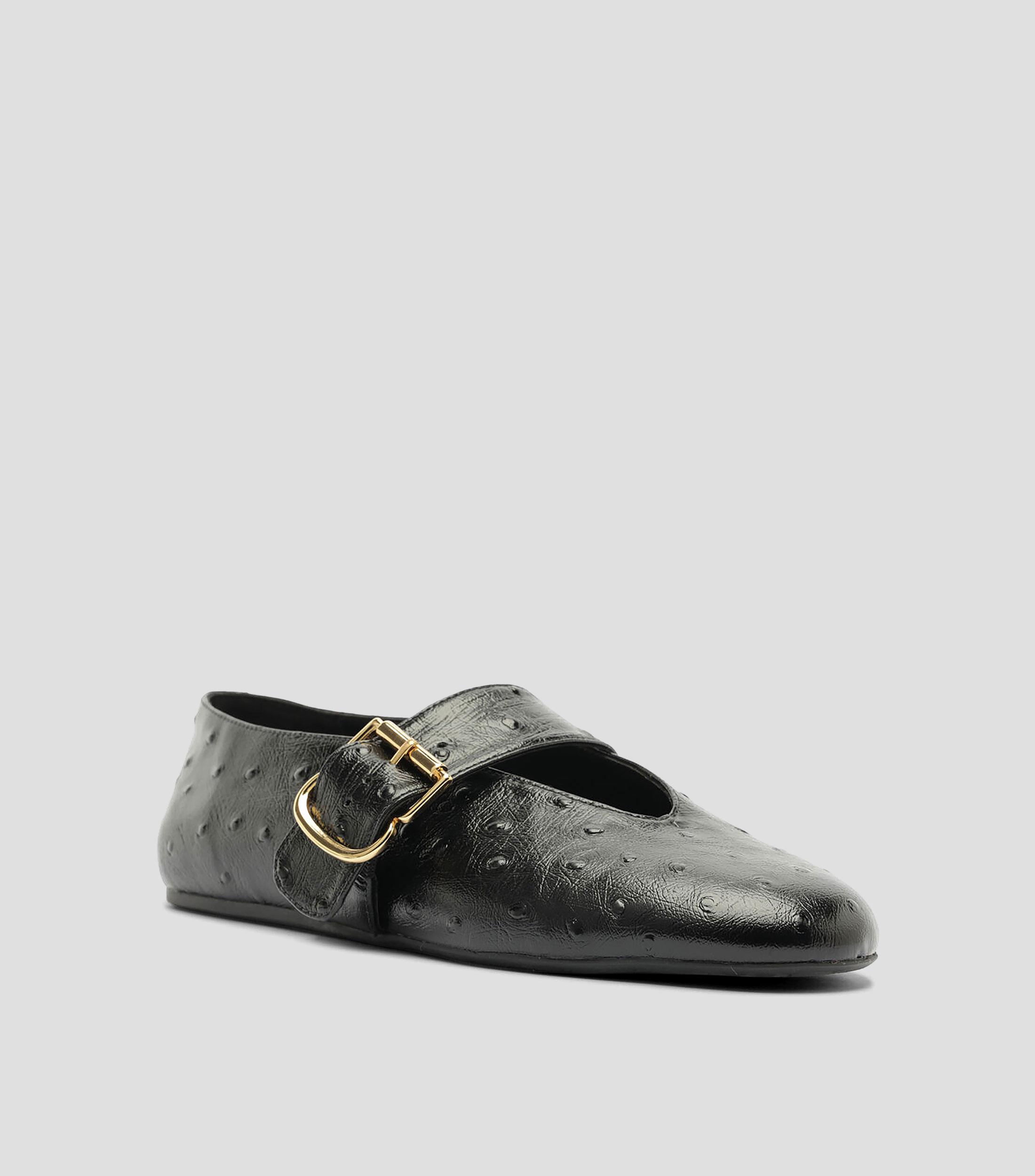 Flats en piel Mujer