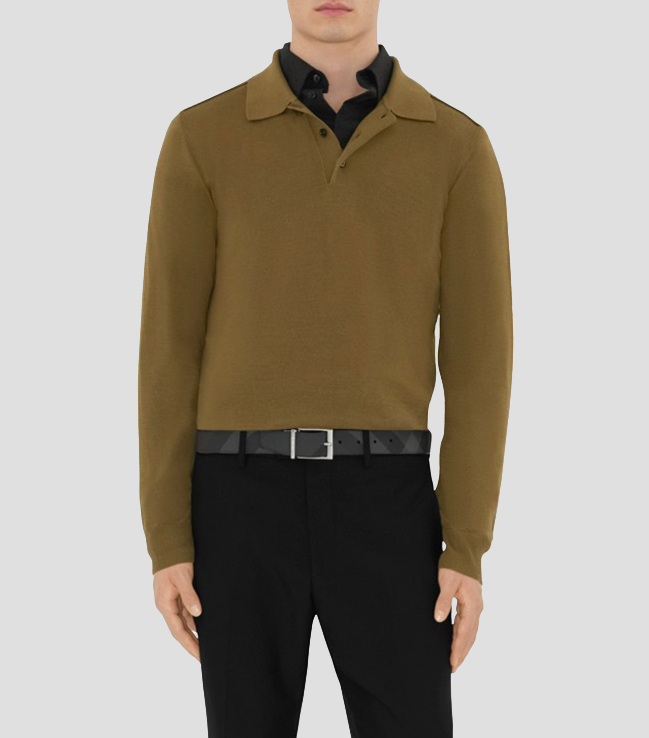 Cinturón Reversible Gris Casual Hombre