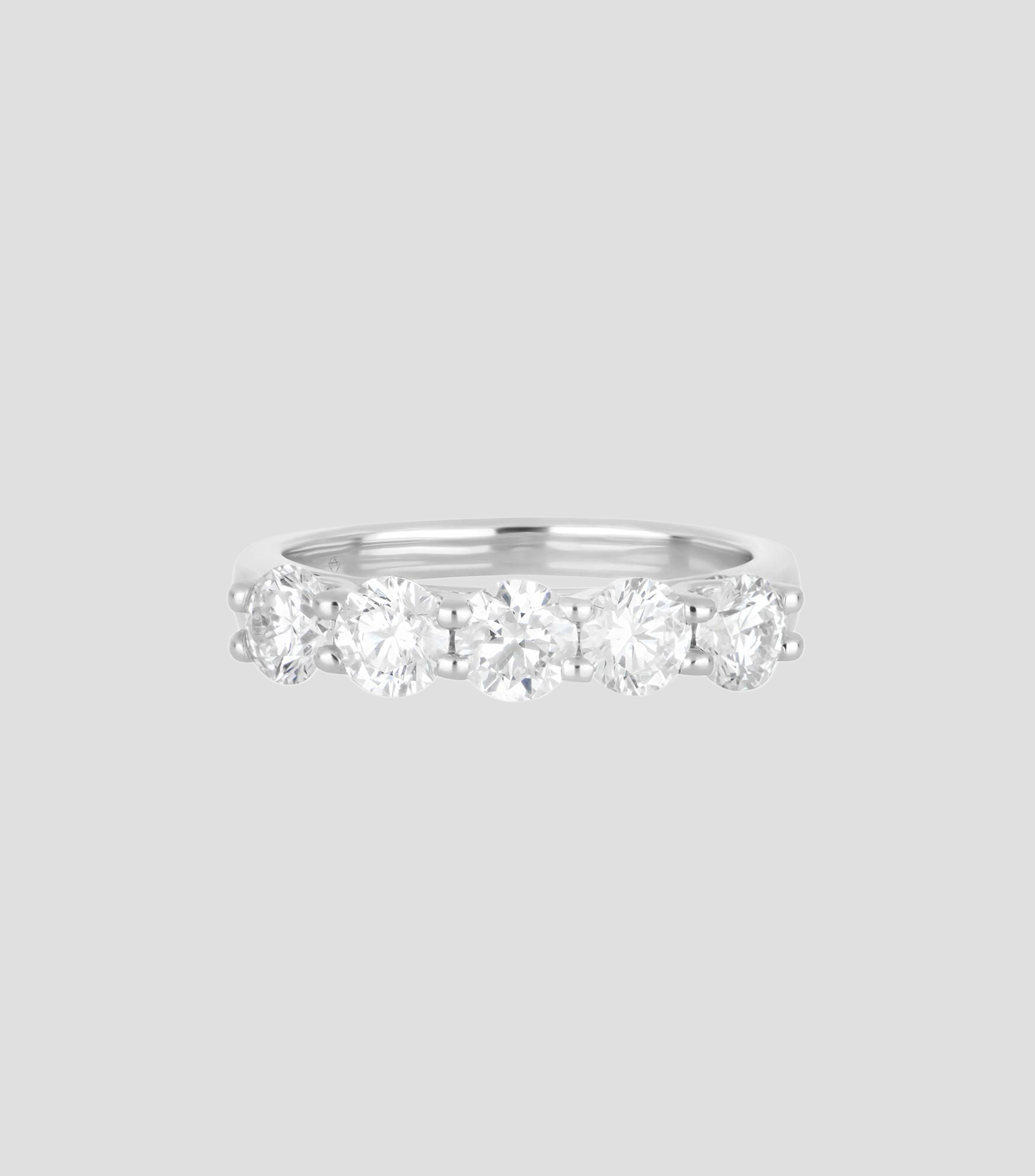 Anillo en Oro blanco de 14 Kilates con Diamantes Mujer