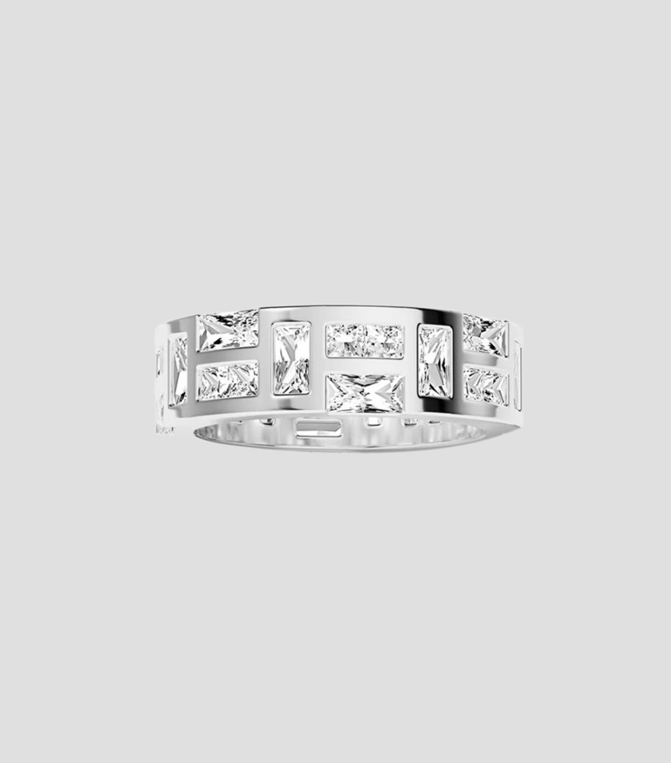 Anillo en plata de ley con piedras Mujer