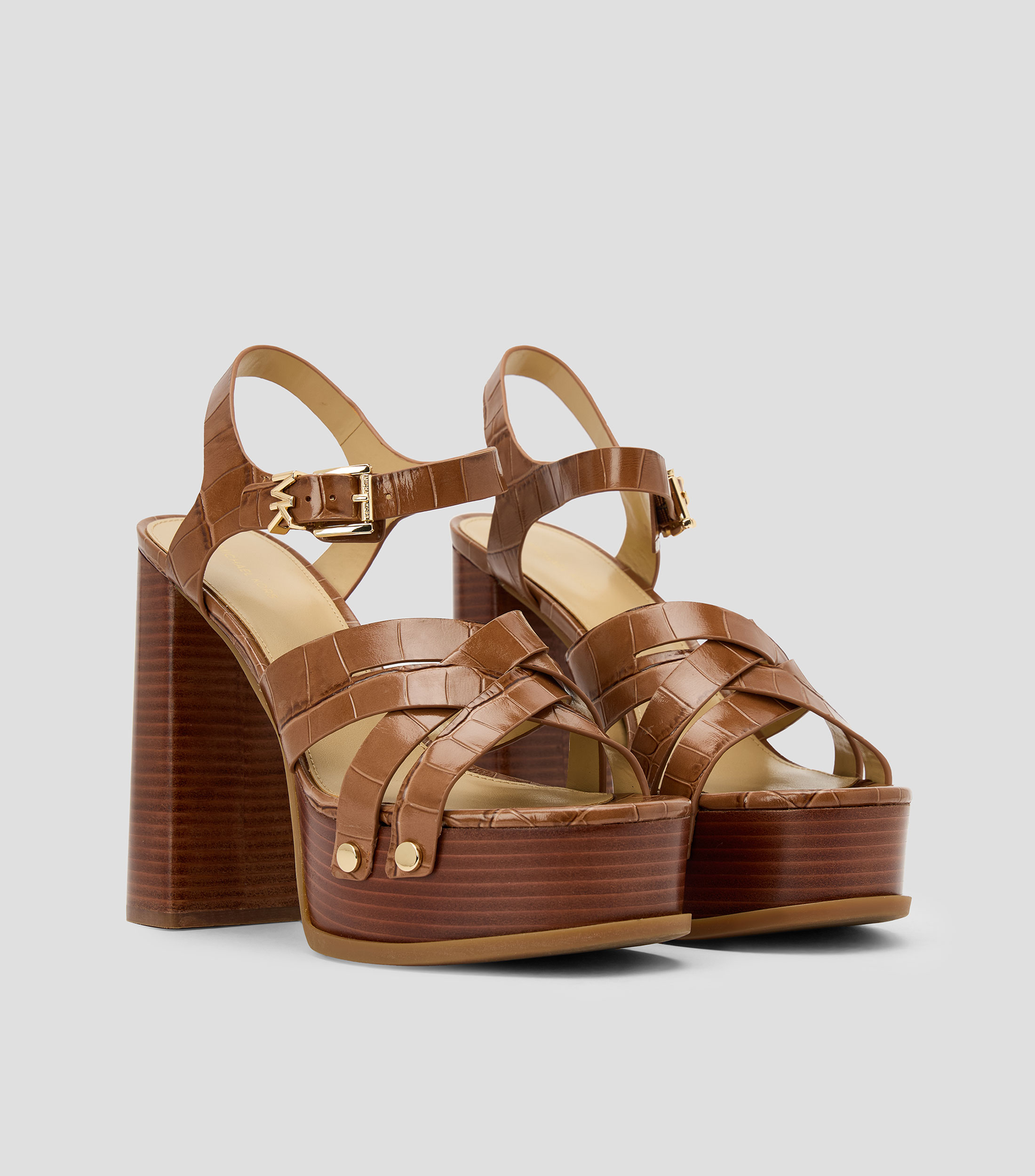 Sandalias con Tacón ancho de 13.5 cm Mujer
