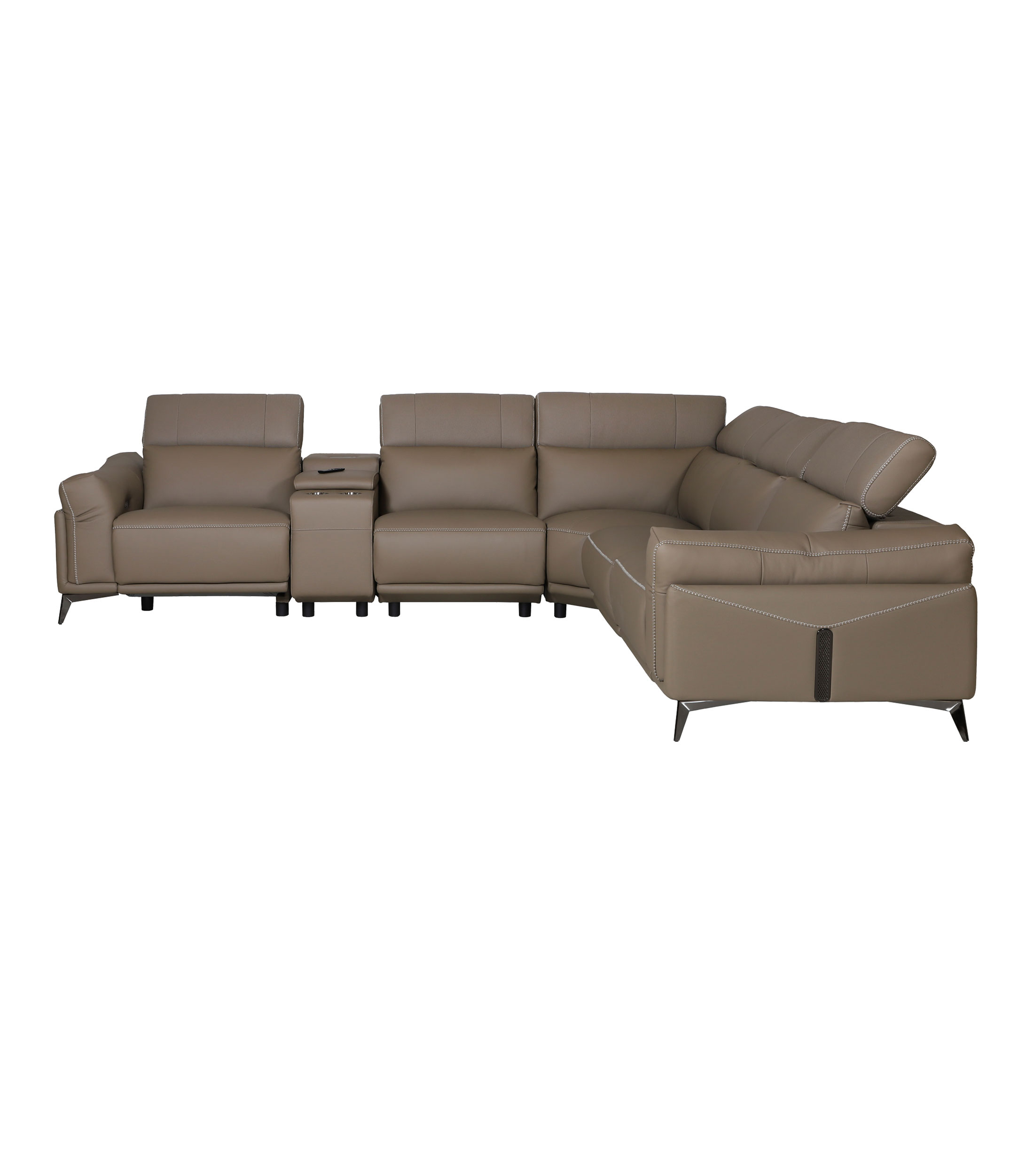 Sala Modular Reclinable con Sonido en piel Reclinables