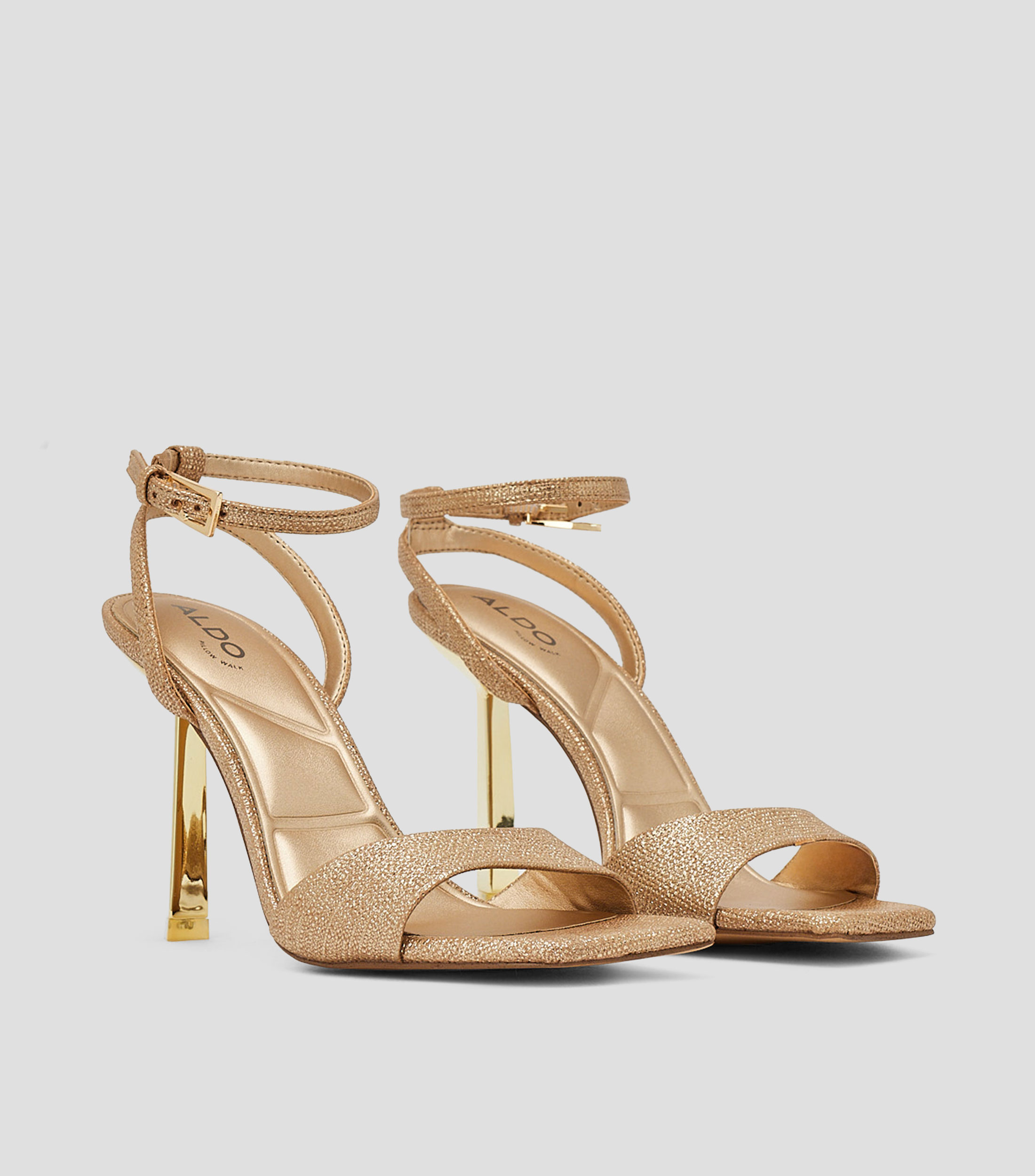Sandalias con tacón alto delgado Mujer