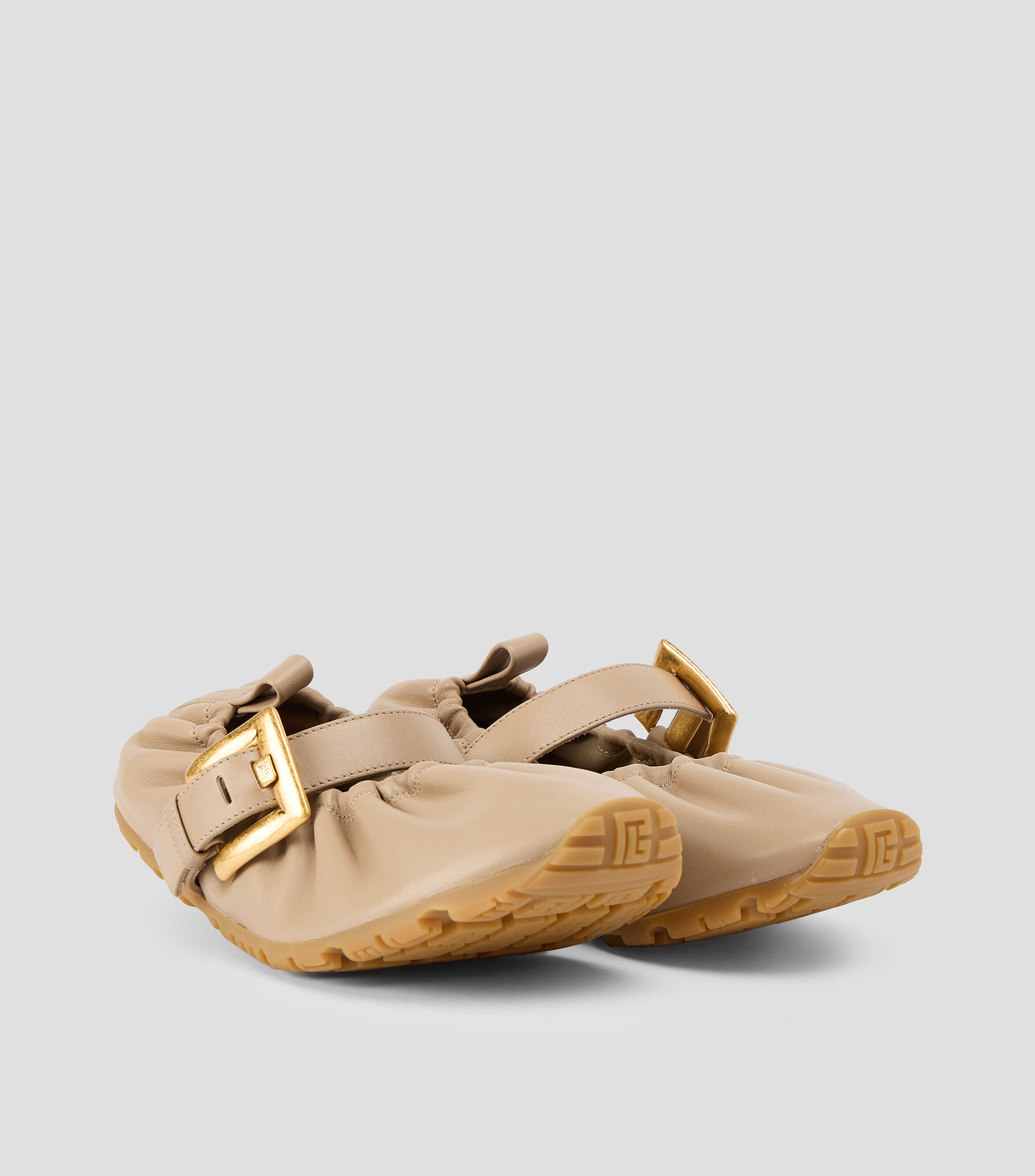 Flats en piel Mujer