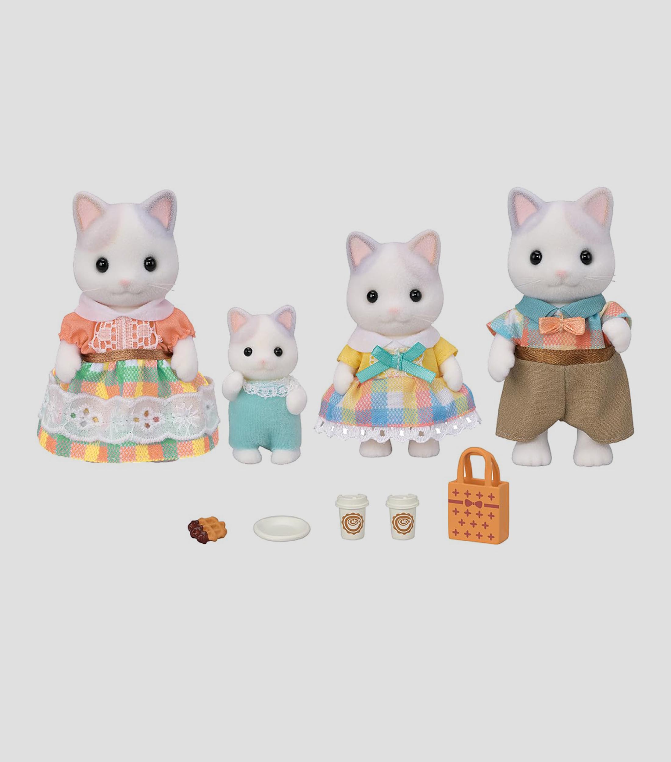 Playset Latte Cat Family