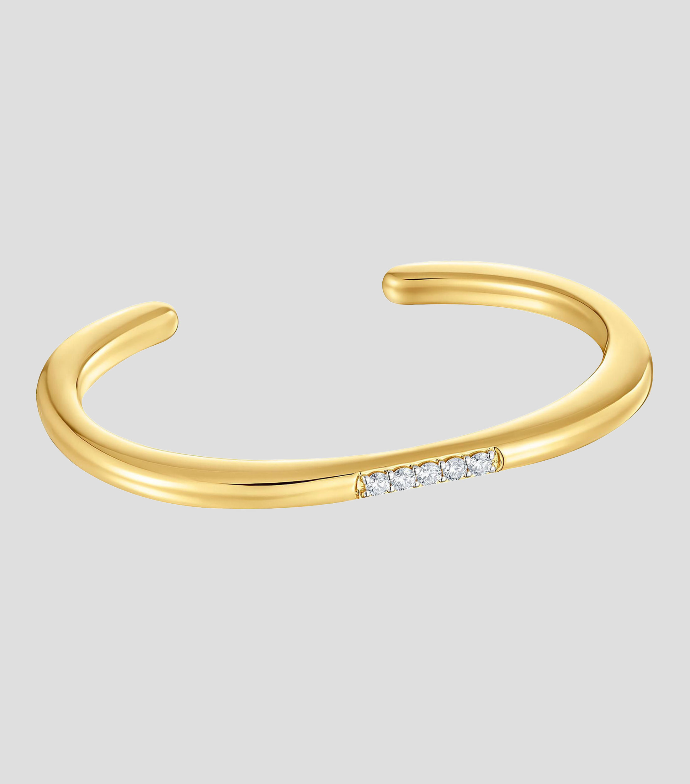 Esclava en plata .925 con diamantes Line Mujer