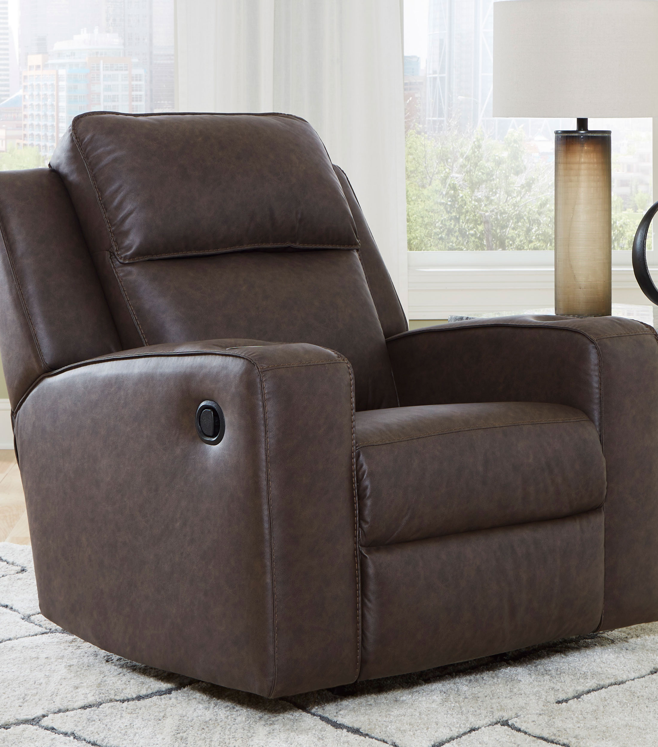 Sillón reclinable Lokani café