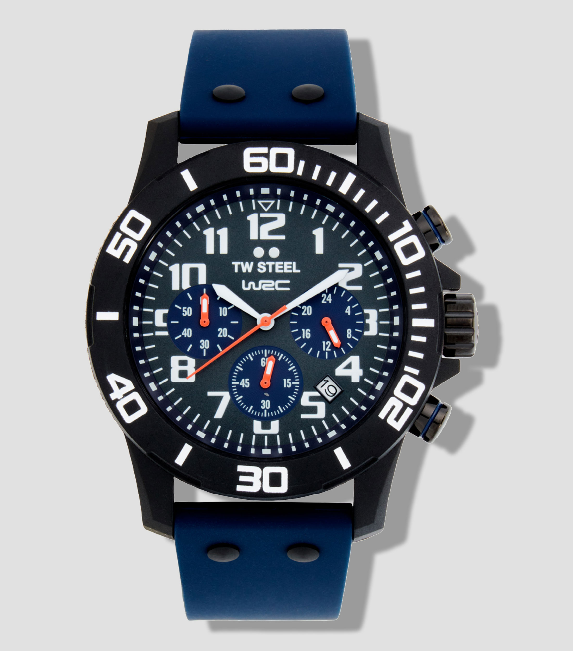 Reloj para Hombre Carbon Deportivo Negro, Azul Marino