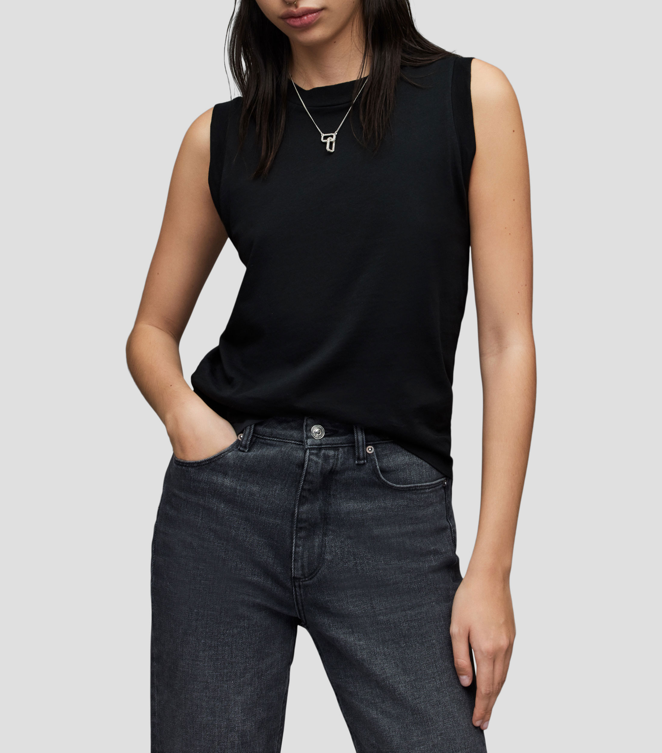 Tank de cuello redondo Mujer