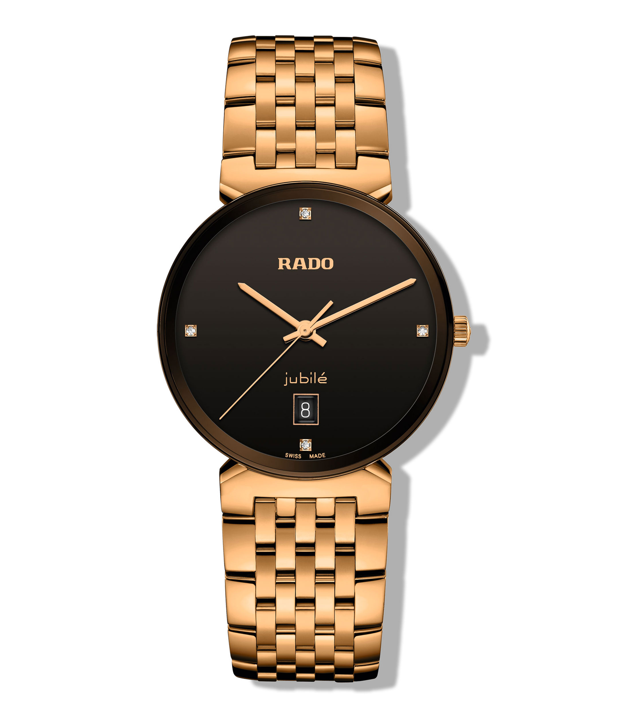 Reloj Unisex Cuarzo Florence Diamonds Classic Carátula Negra