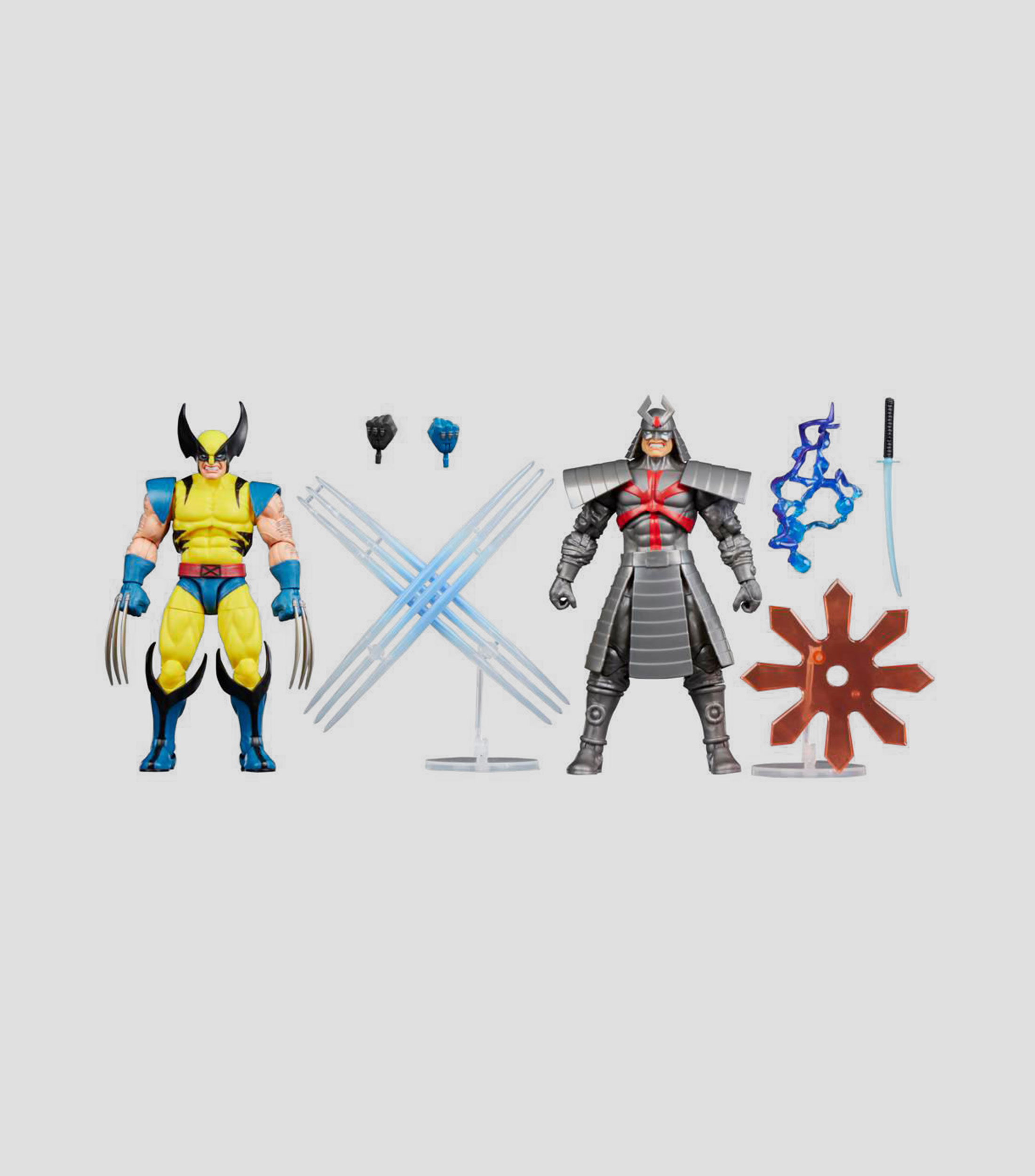 Set 2 Figuras de acción, Marvel Legends Series: Gamerverse - Wolverine vs Silver Samurai