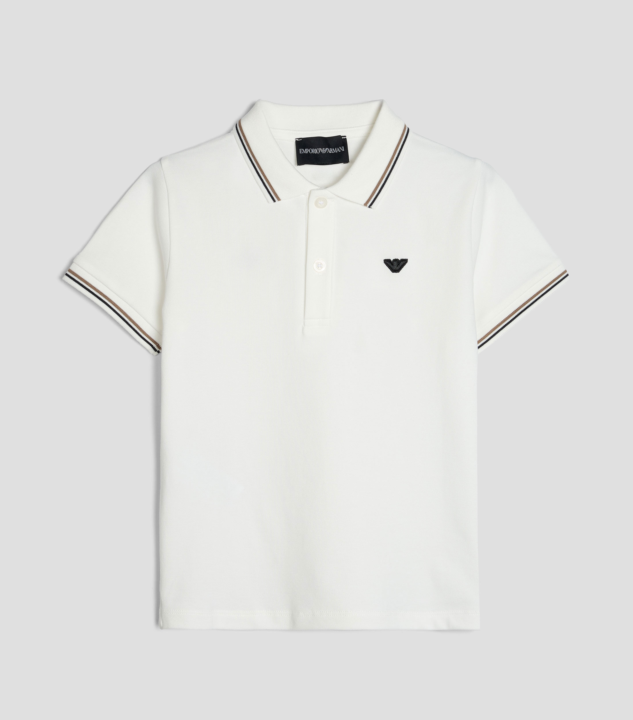 Playera tipo polo manga corta lisa Niño