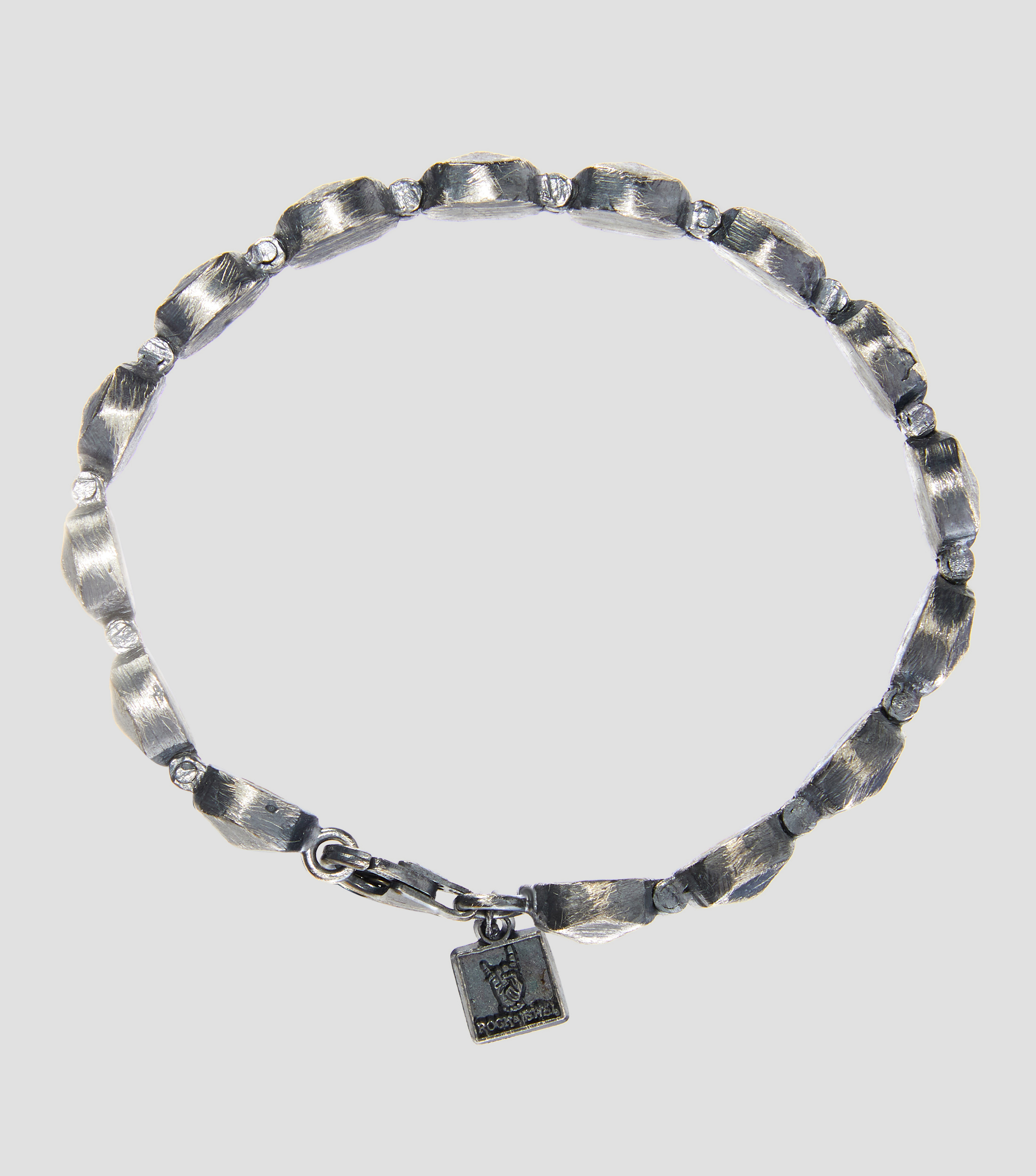 Brazalete en plata Hombre