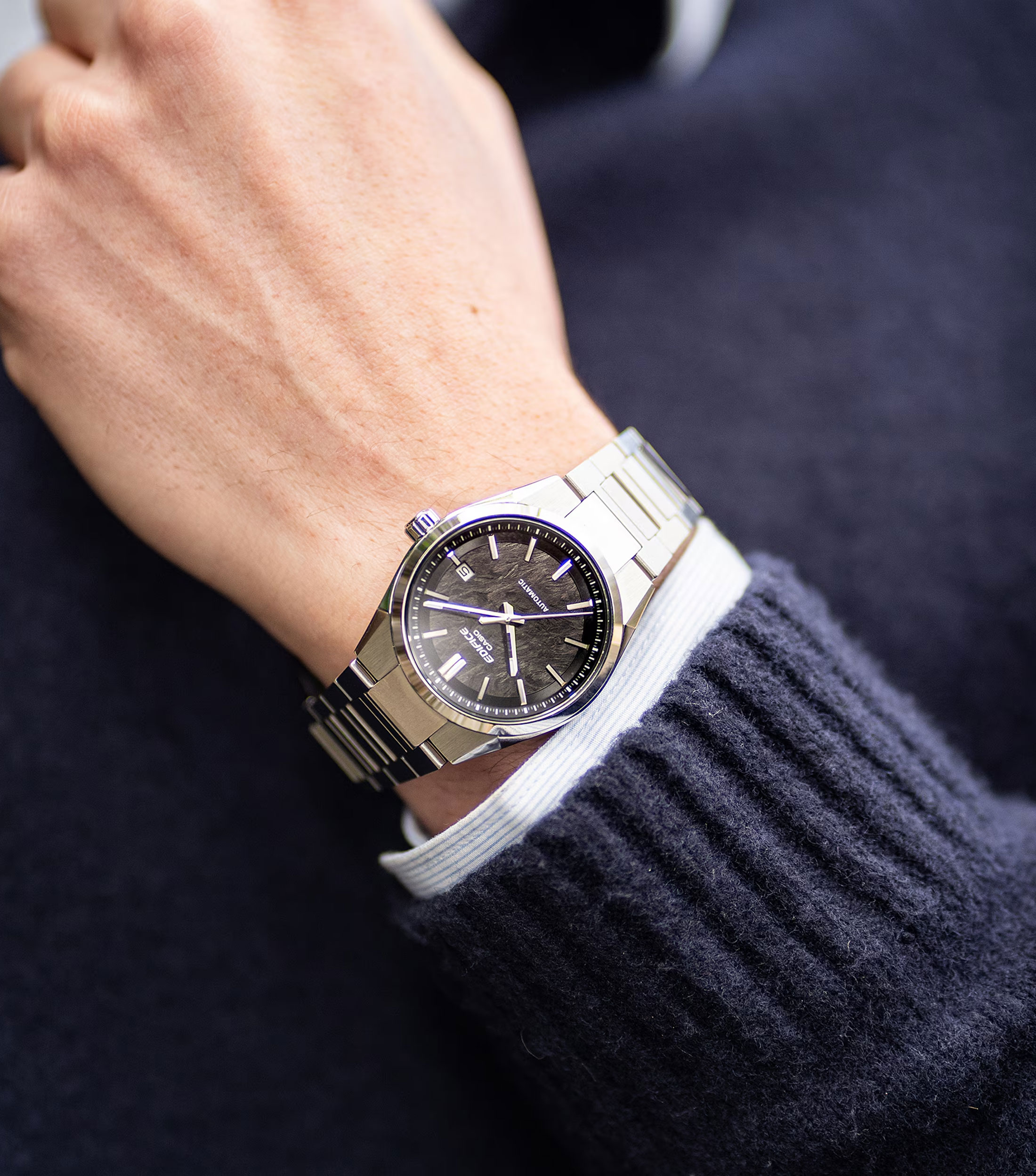 Reloj para Hombre Edifice Casual Plateado