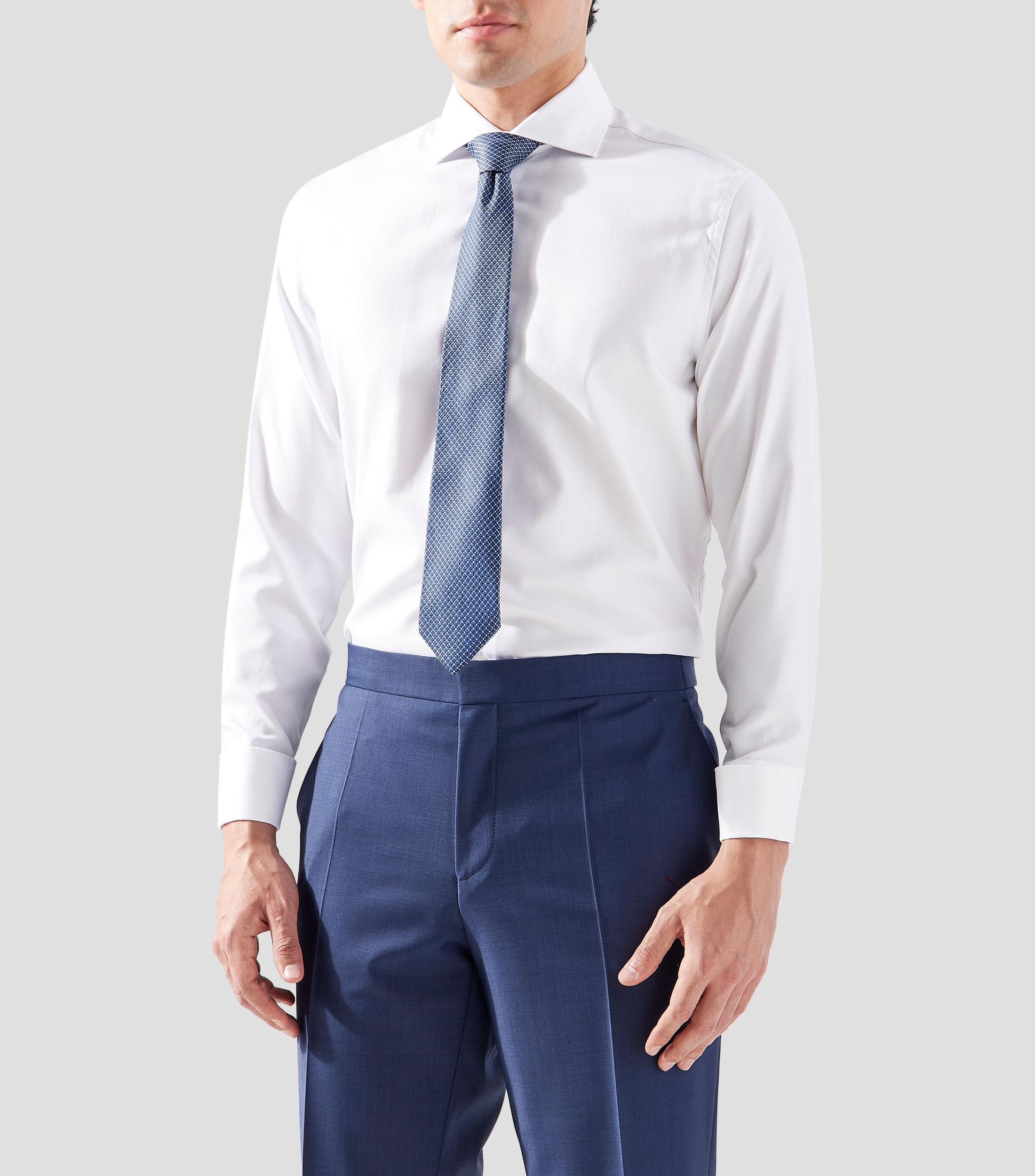 Camisa lisa manga larga Hombre