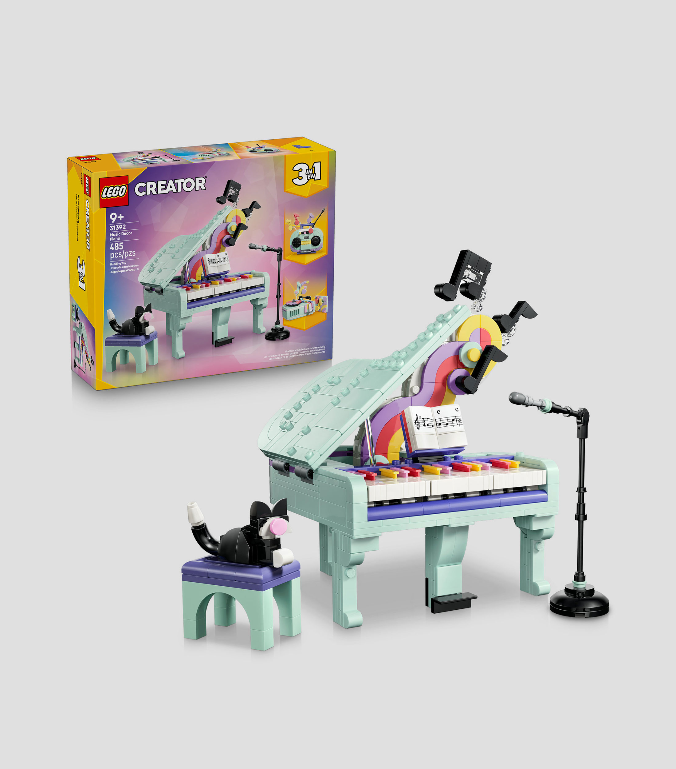 Lego Creator Piano Musical Decorativo con Gato 31392