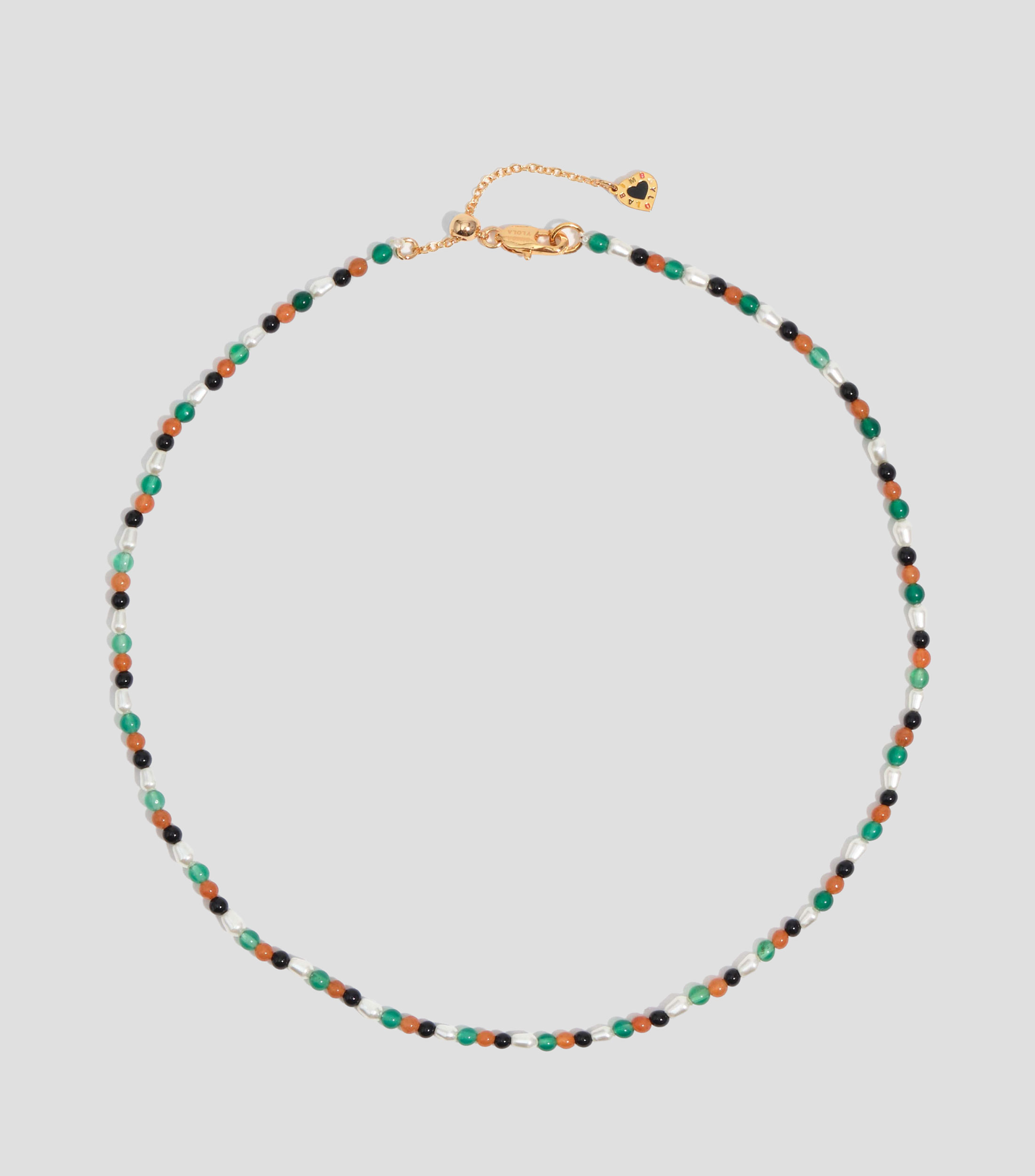 Collar con piedras multicolor Mujer