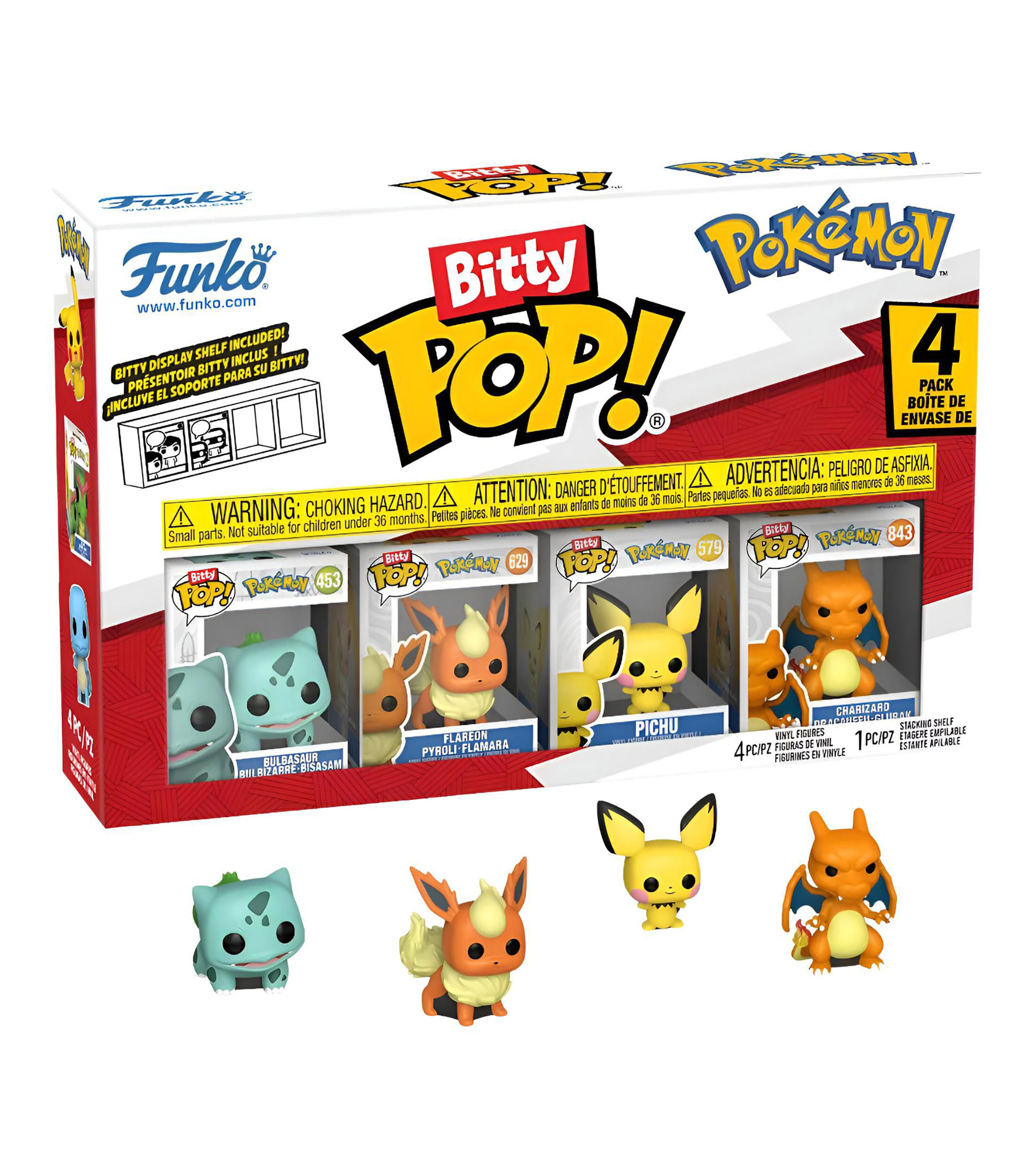 Funko Bitty Pop Sorpresa, Pokémon 4 pack