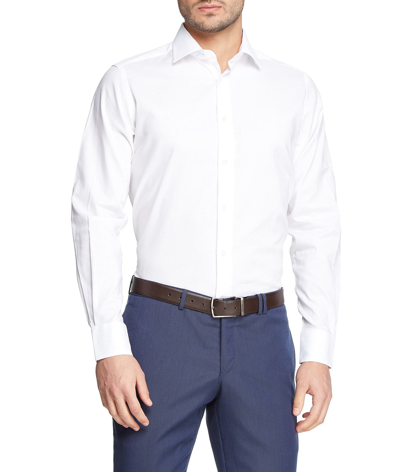 Pol Cotton Camisa De Vestir Con Rayas Hombre - El Palacio De Hierro