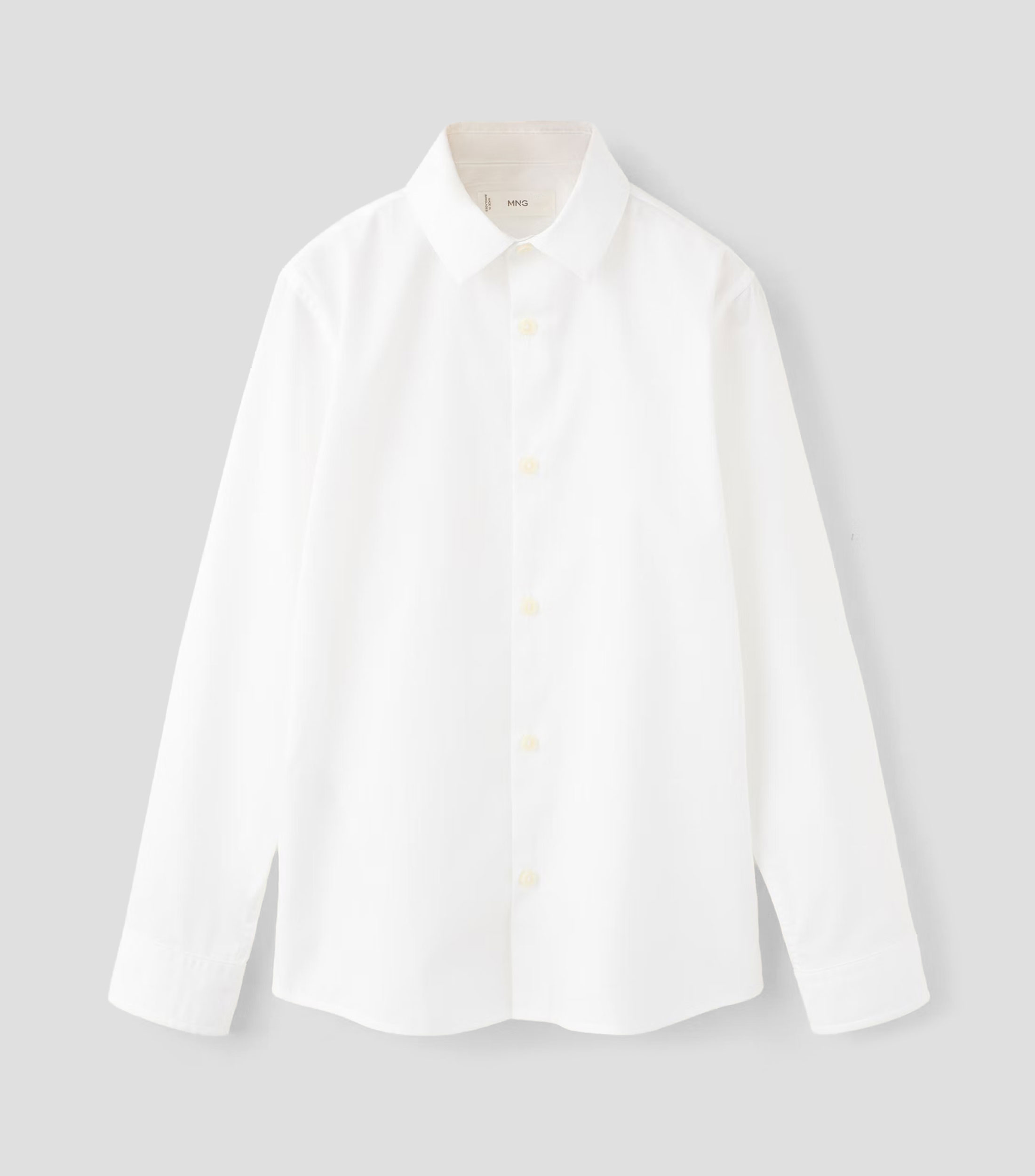 Camisa lisa manga larga Niño