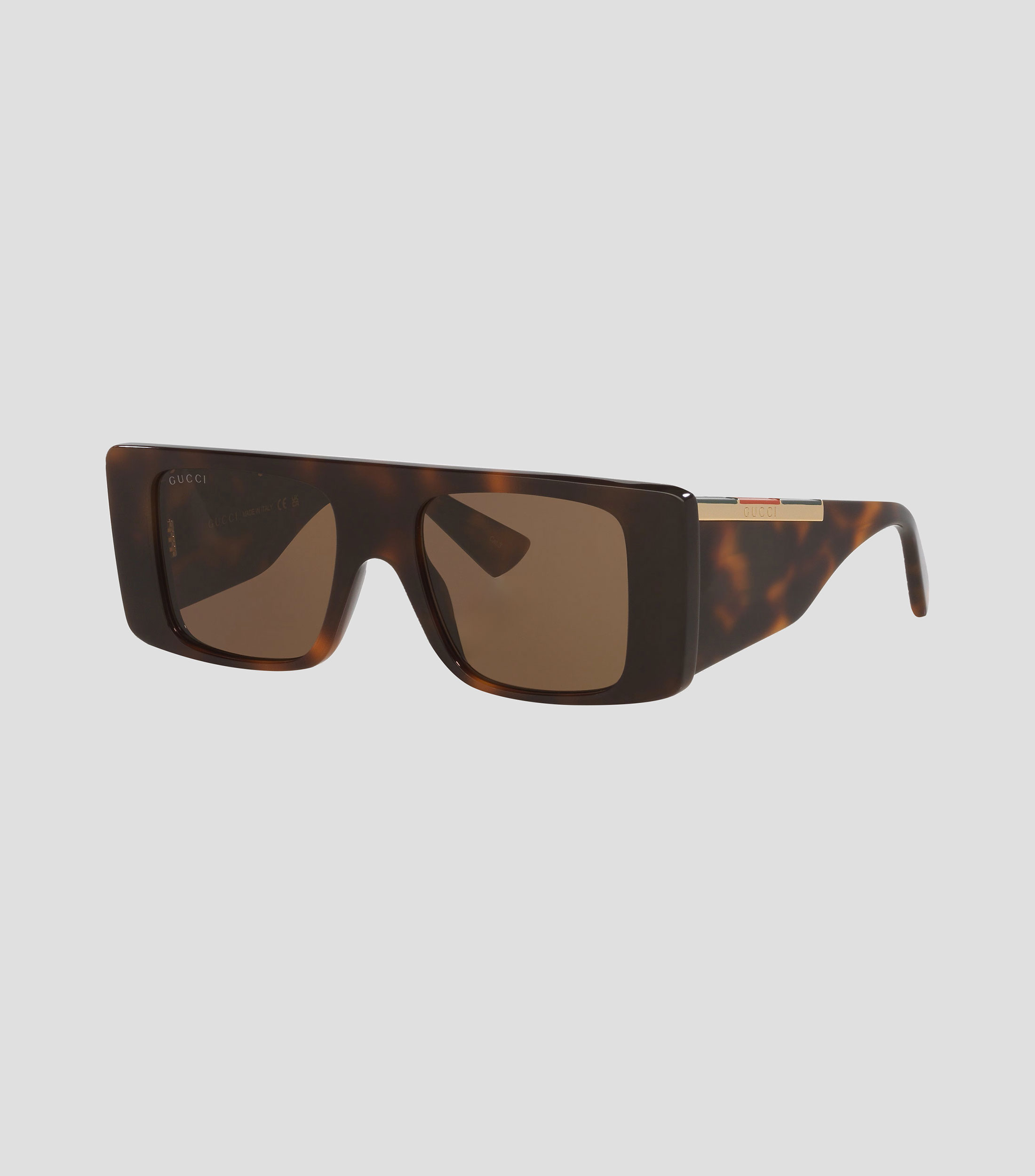Lentes de sol rectangulares carey Mujer