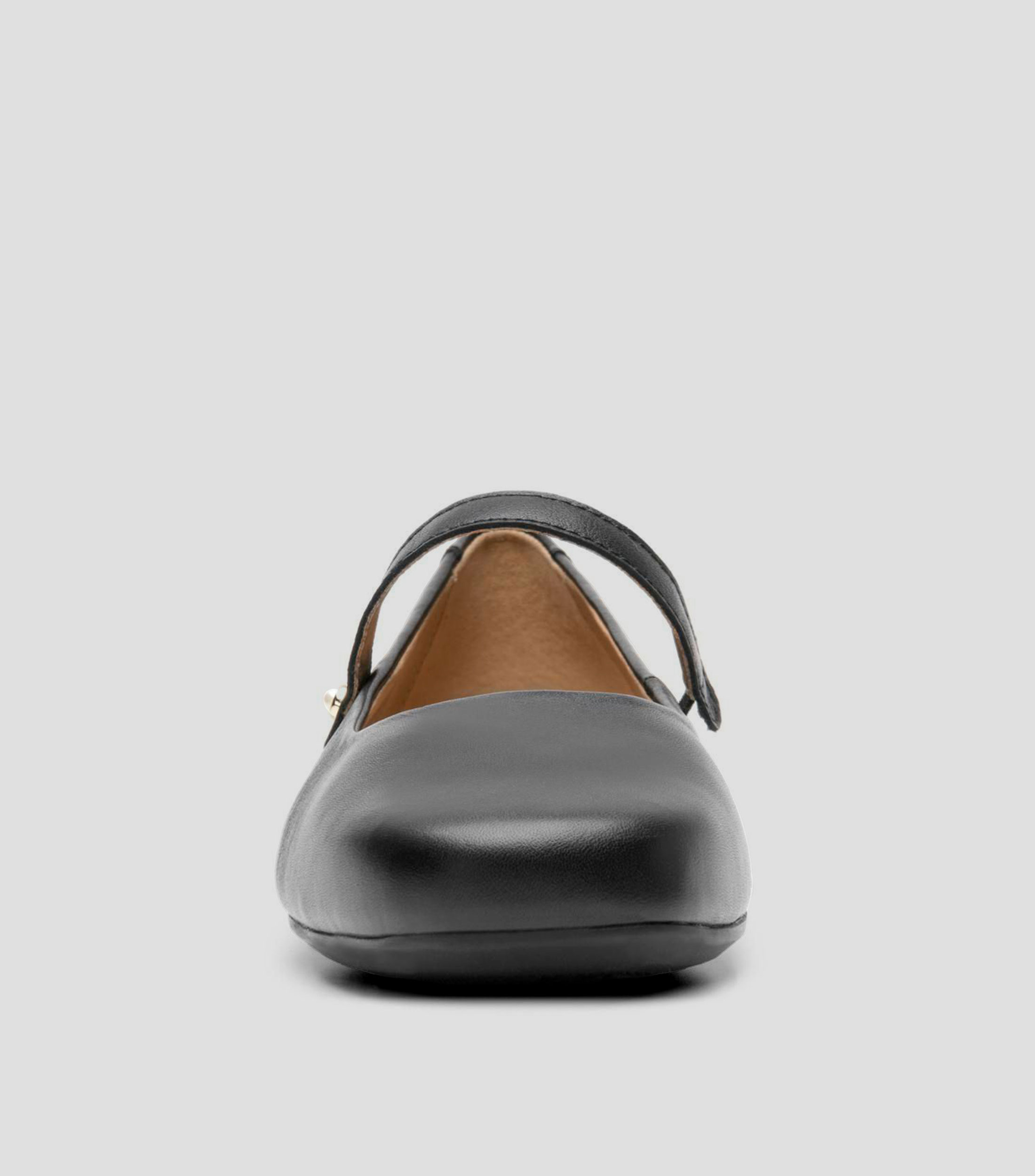 Flats Atessa en piel con cinta Mujer
