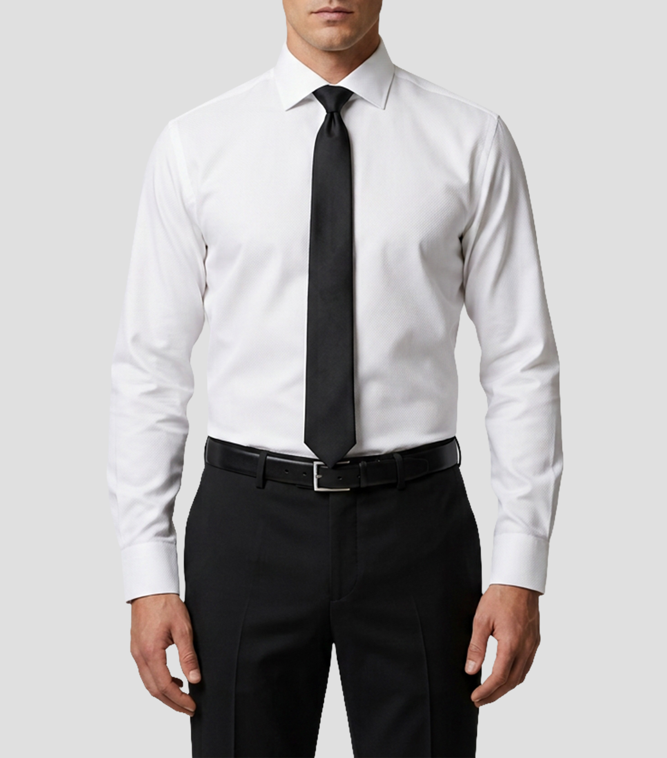 Camisa de Vestir microdiseño manga larga Hombre