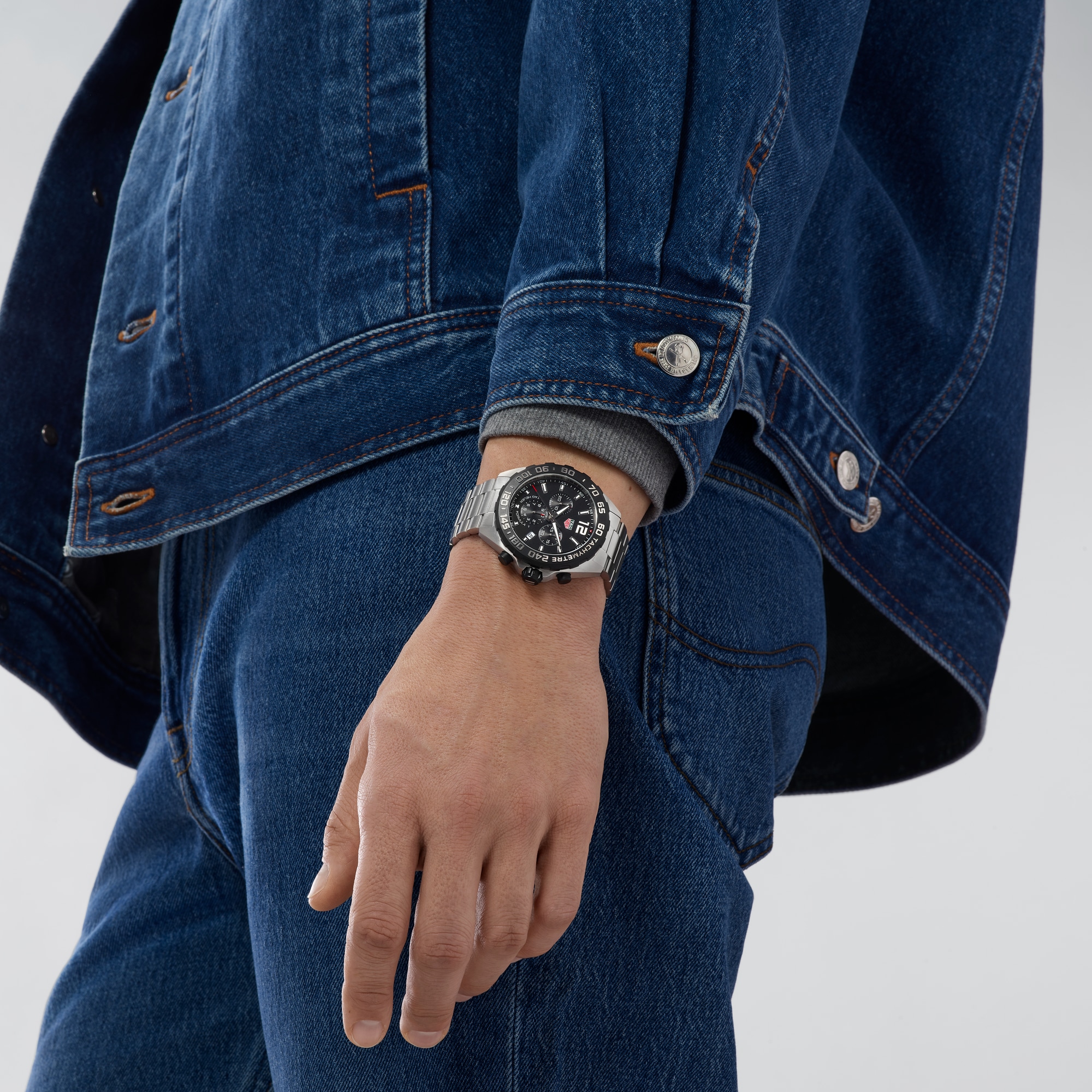Reloj para hombre Formula 1 de Vestir Plateado