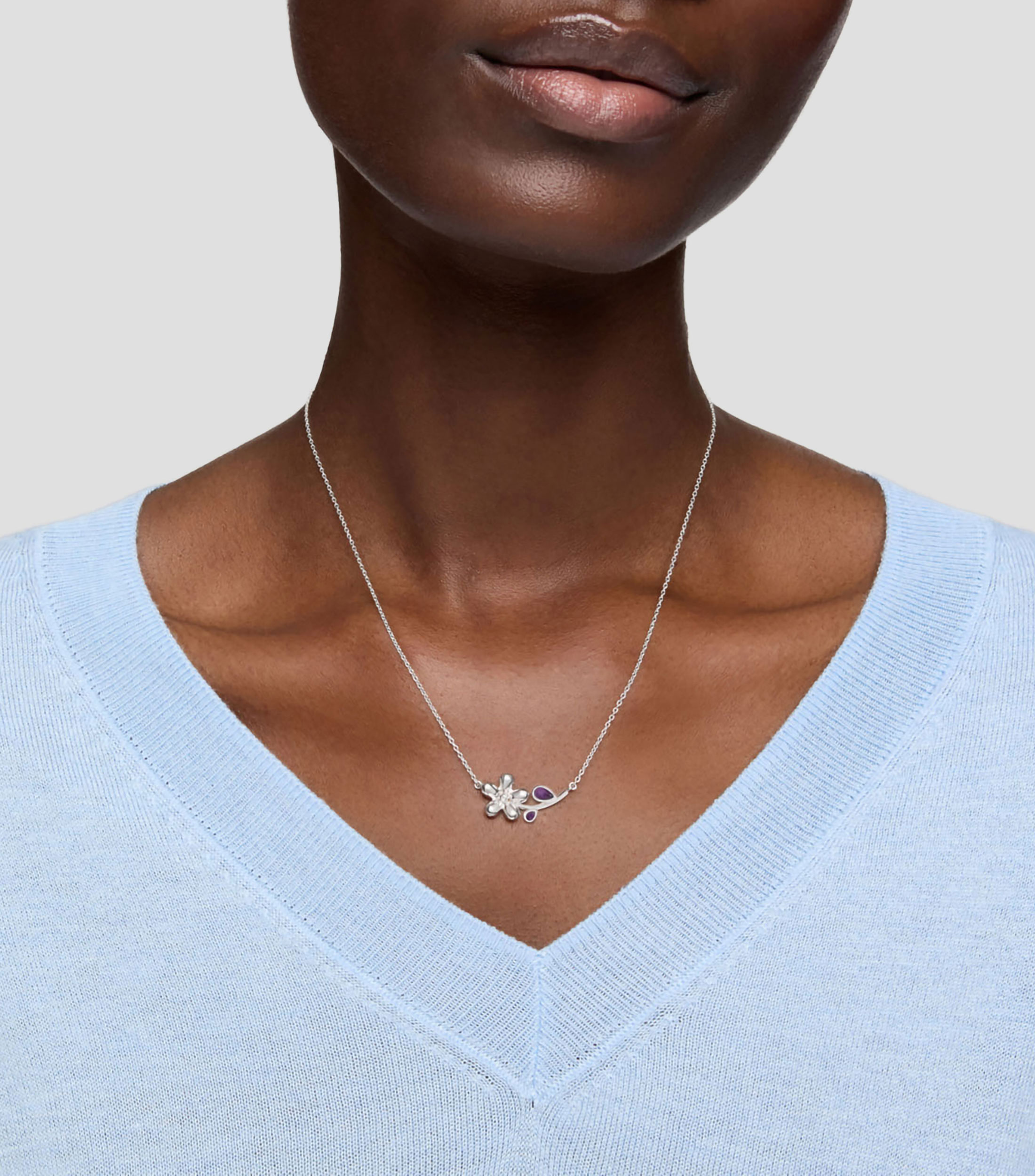 Collar en Plata Daisy Mujer
